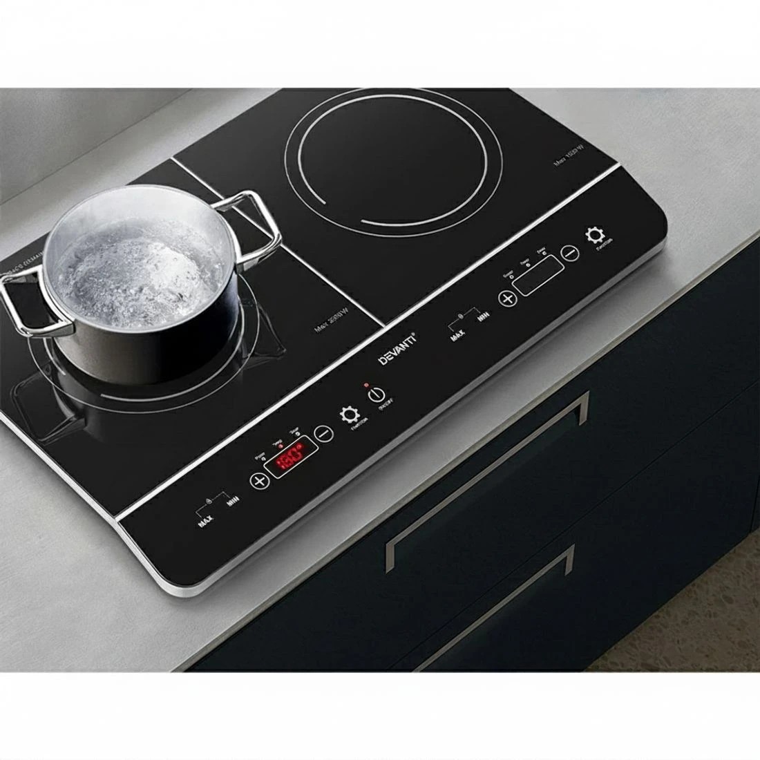 6 Devanti Induction Cooktop 60cm Portable Cooker - Black, 6 of 6
