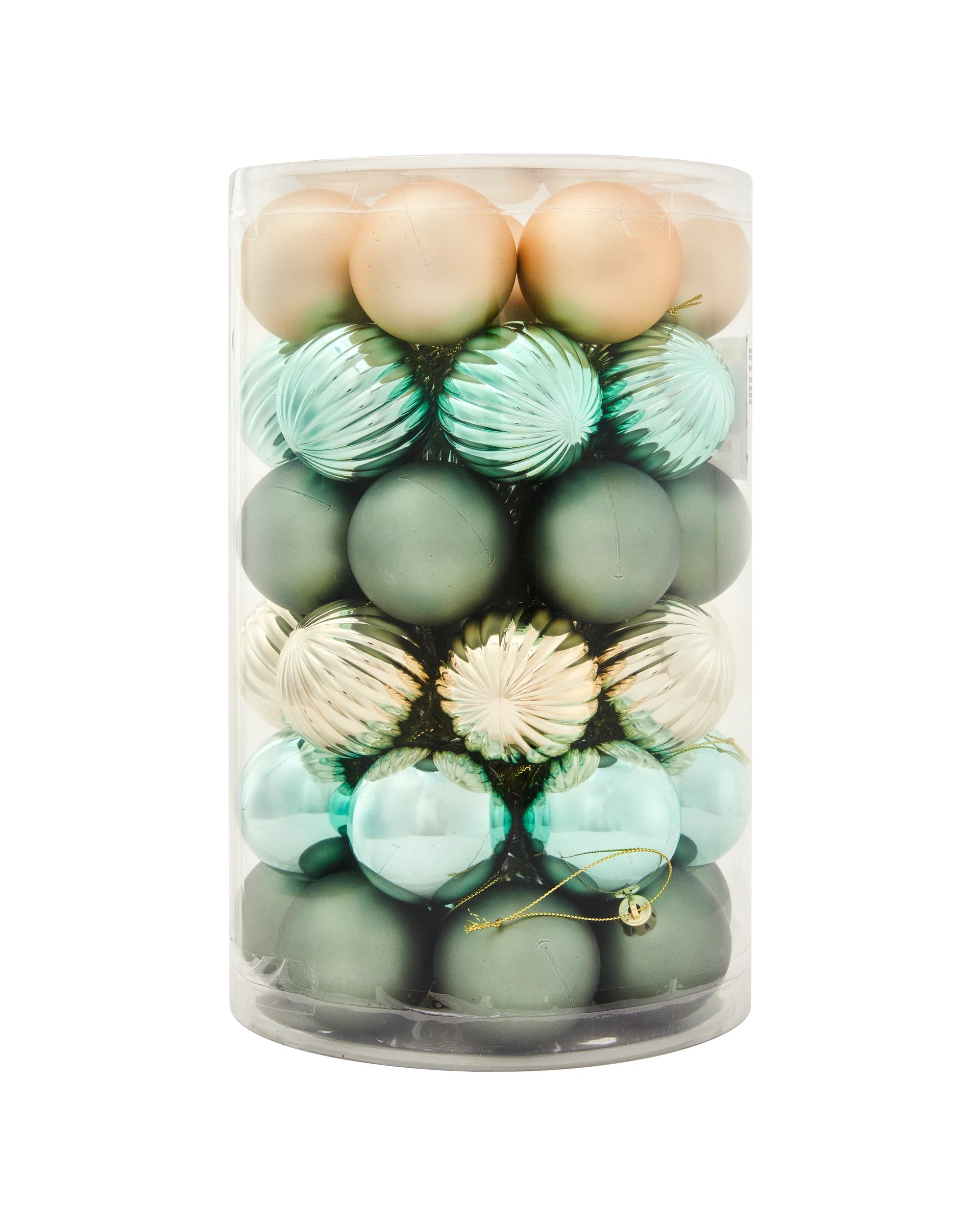 1 47 Pack 6cm Natural Baubles, 1 of 9