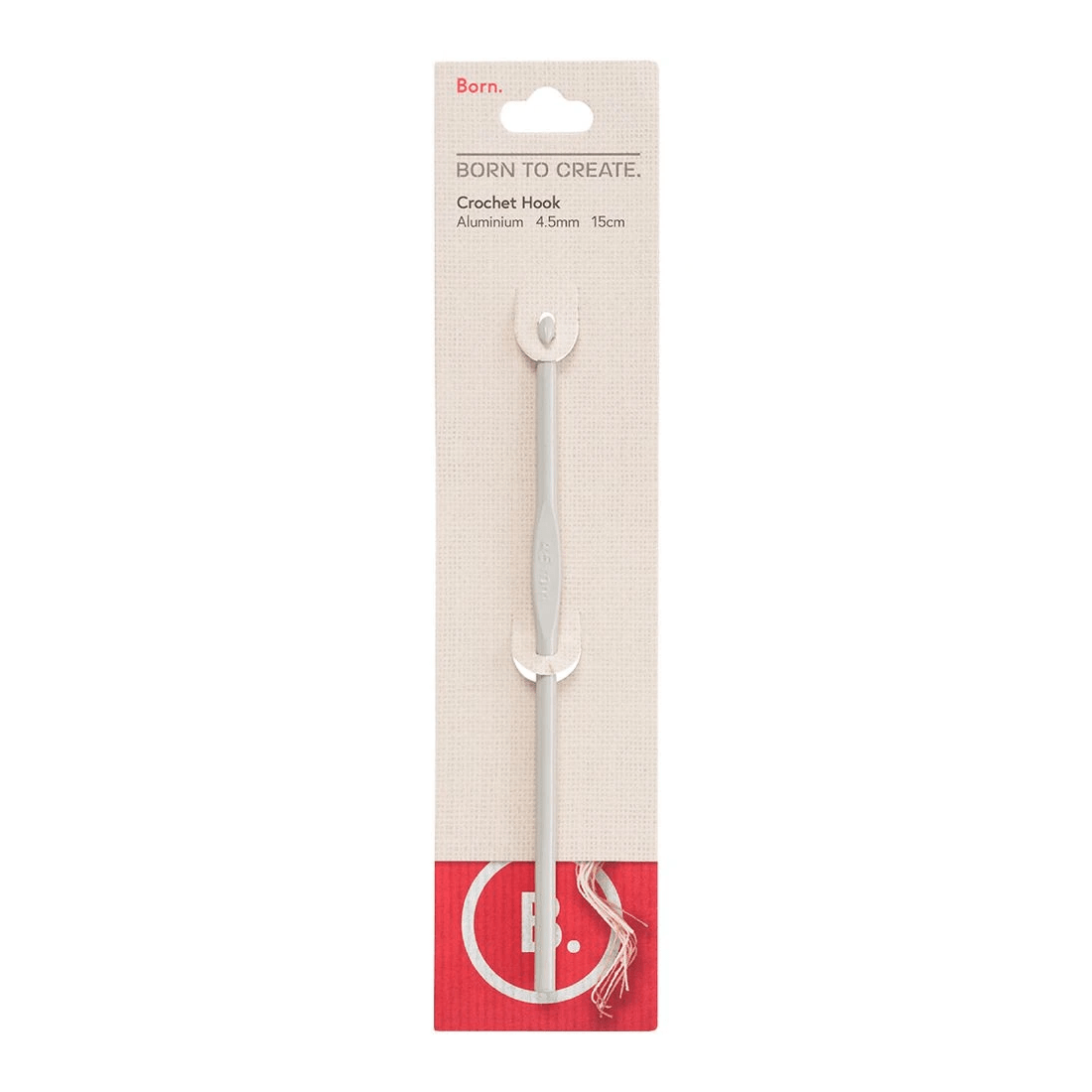 1 Born Aluminium Crochet Hook 4.5mm, 1 of 3