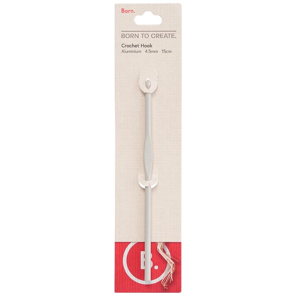 1 Born Aluminium Crochet Hook 4.5mm, 1 of 3