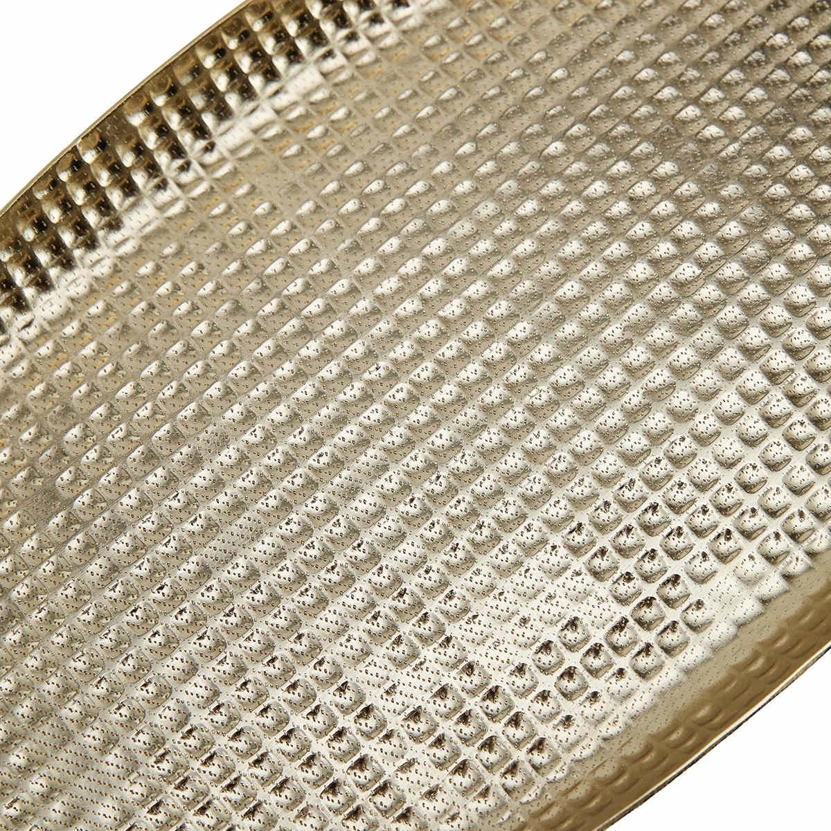 5 Gold Look Hammered Platter, 5 of 7