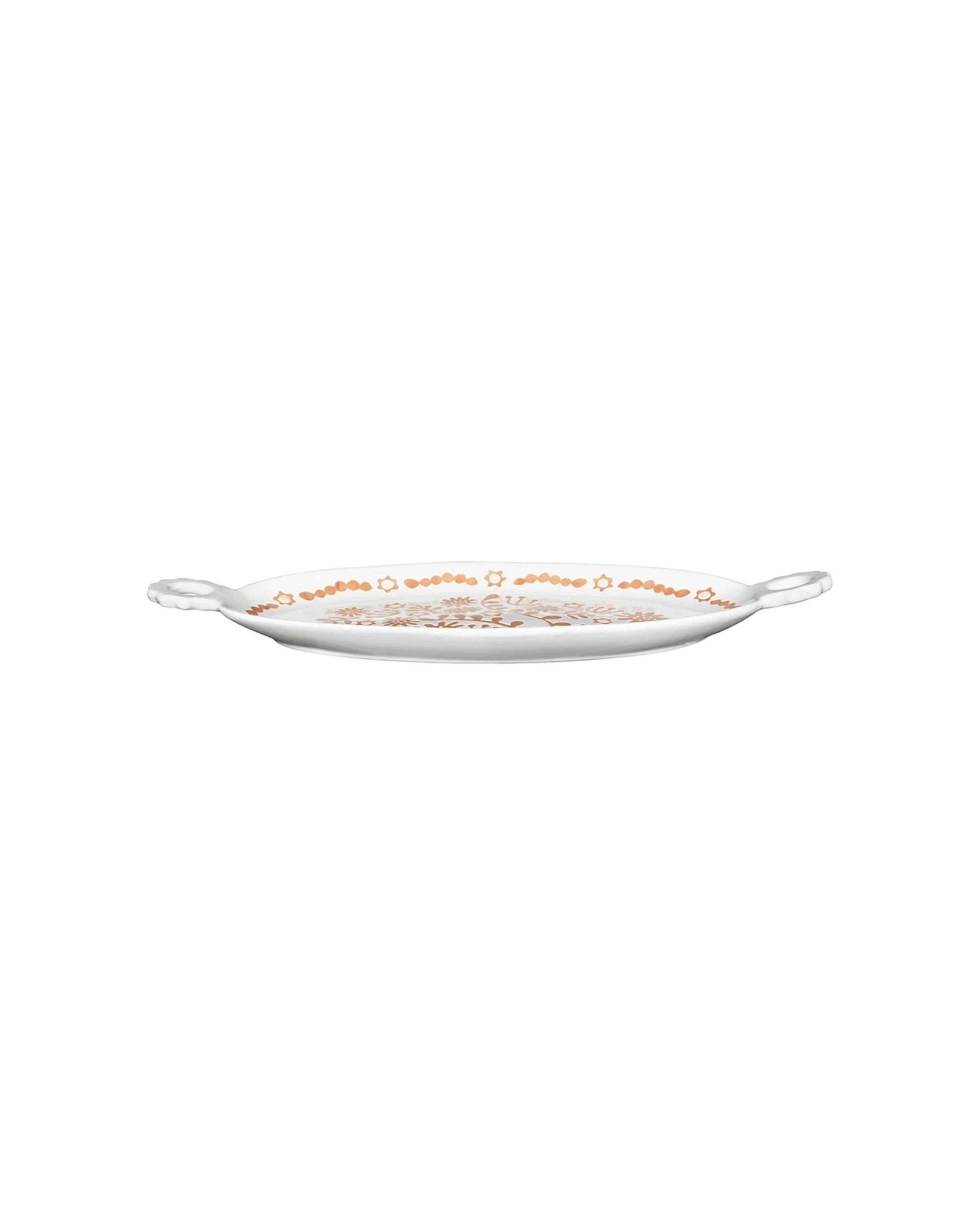 2 Ecology Nori Stoneware Loop Food Serving Platter Decorative 41cm - Red, 2 of 5
