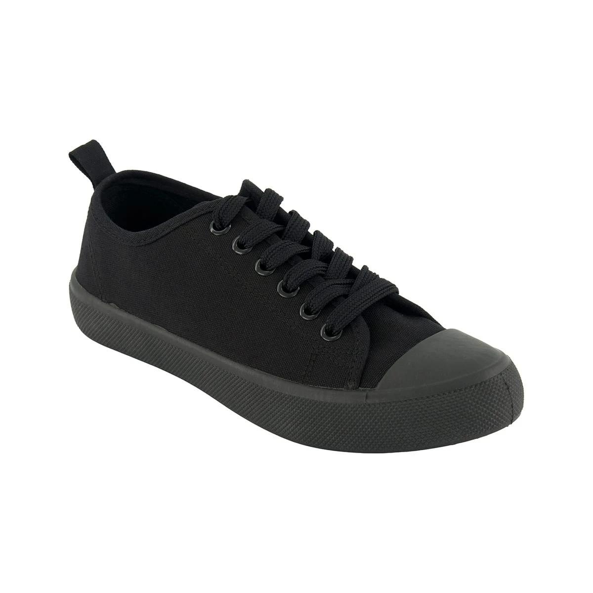 1 Canvas Low Top Sneakers Blk/blk, 1 of 5