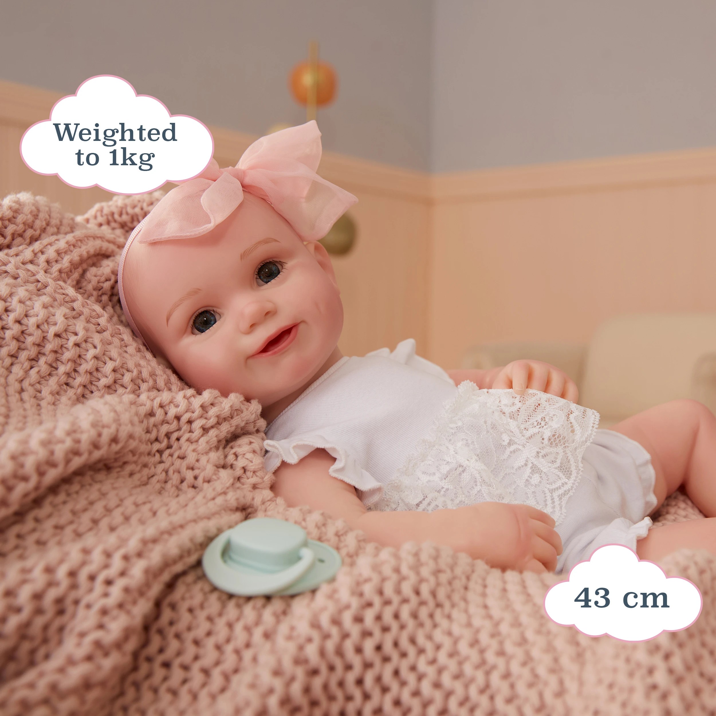 5 BABY born Real Baby Doll Girl , Open Eyes - Assorted - Pink, 5 of 7