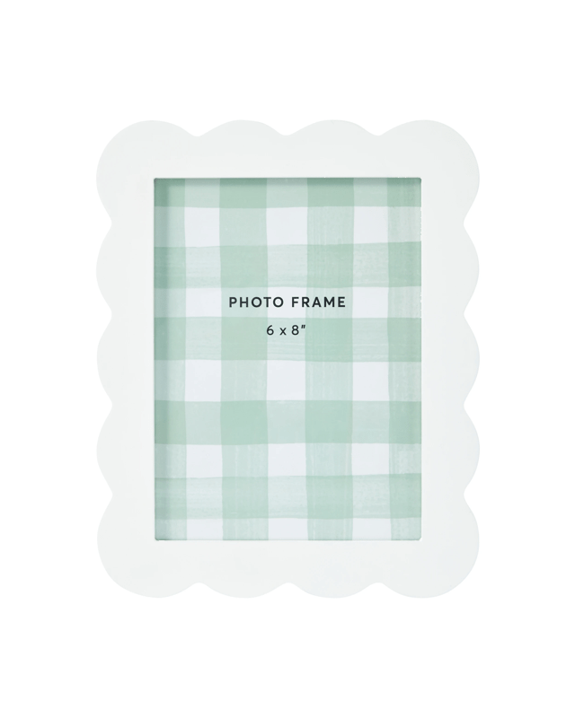 Scallop Photo Frame 6in. x 8in. - W