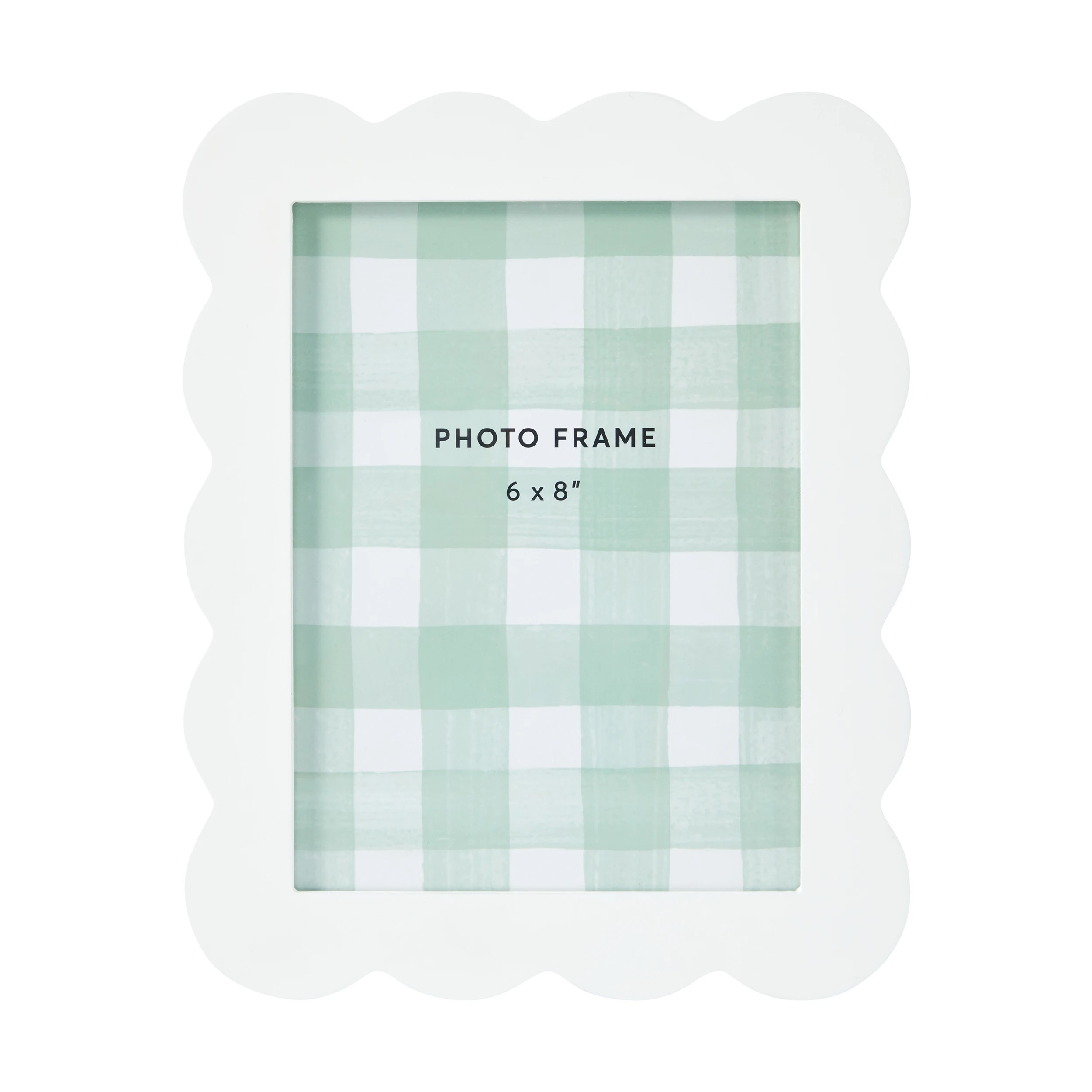 1 Scallop Photo Frame 6in. x 8in. - White, 1 of 4