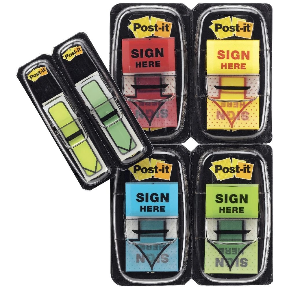 2 Post-it Sign Here Flags 25x43 mm with Arrow Flags Value Pack, 2 of 3