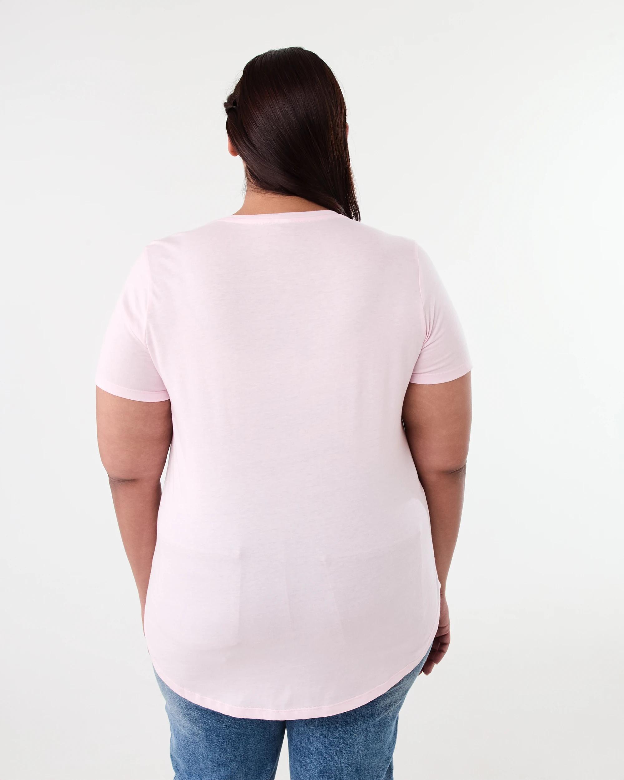 3 Curve Short Sleeve Basic Print T-shirt Santa Mon, 3 of 7