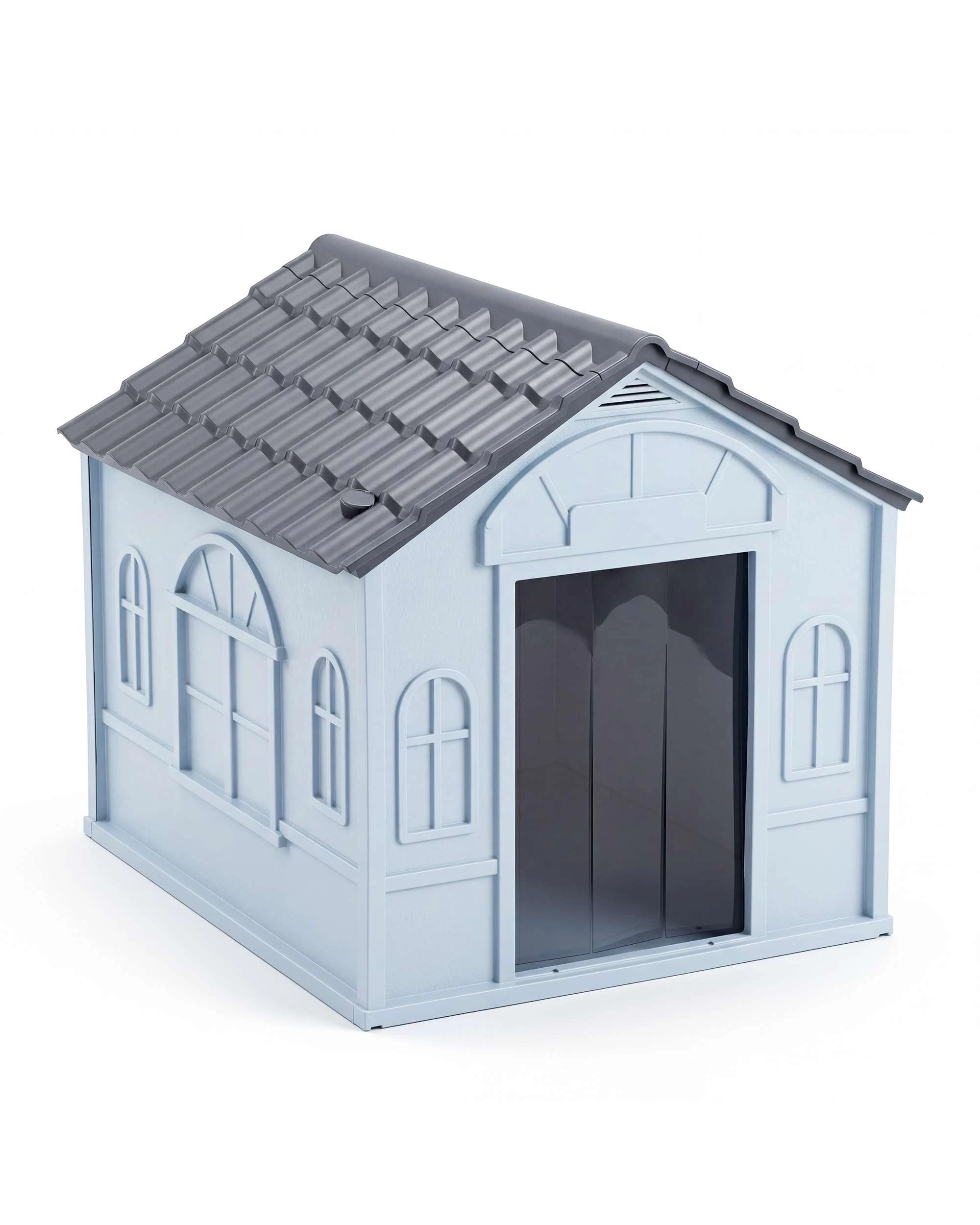 5 Advwin Large Durable Outdoor Dog House Pet Kennel w/Hidden Vent, 5 of 9