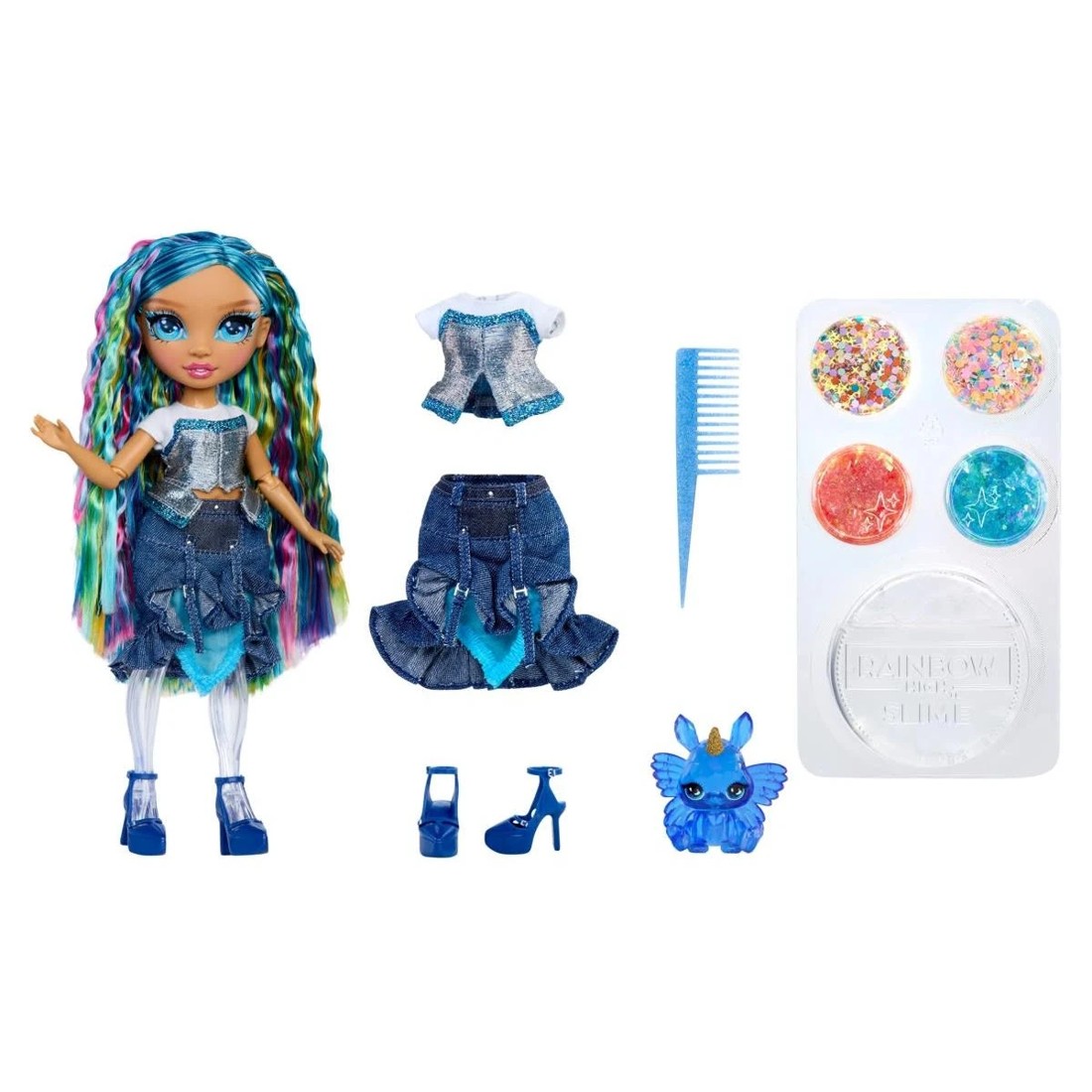 3 Rainbow High Rainbow Shimmers Fashion Doll - Skyler, 3 of 7