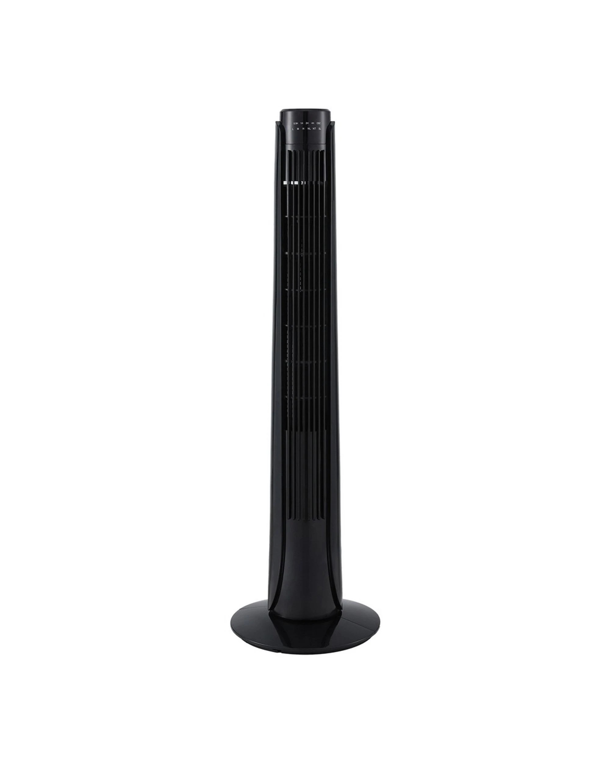 1 Devanti Tower Fan Oscillating 3 Speeds With Remote 93cm
 - Black, 1 of 3