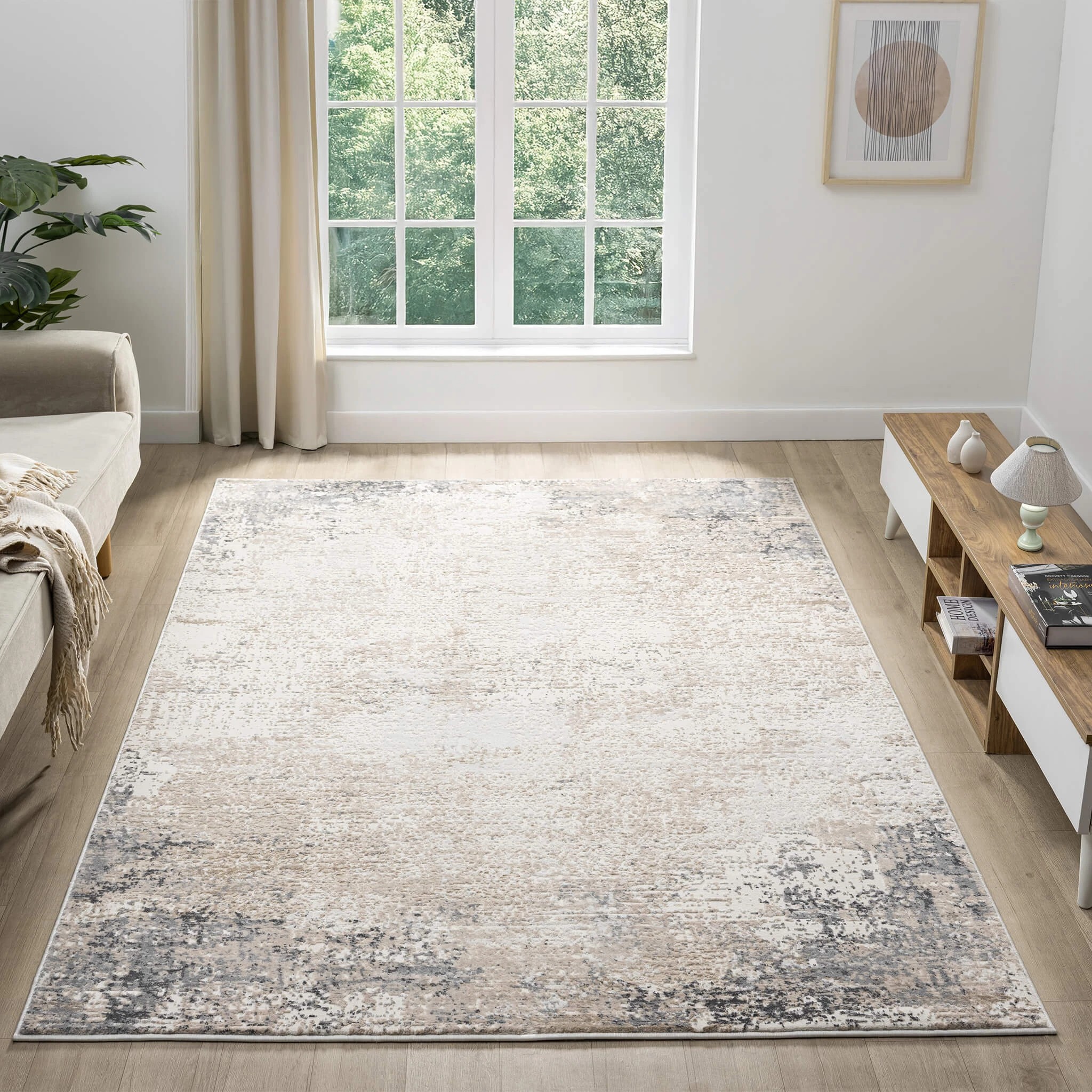2 La Grace Home Berlin Premium Rugs - 300x400cm - Stone, 2 of 10