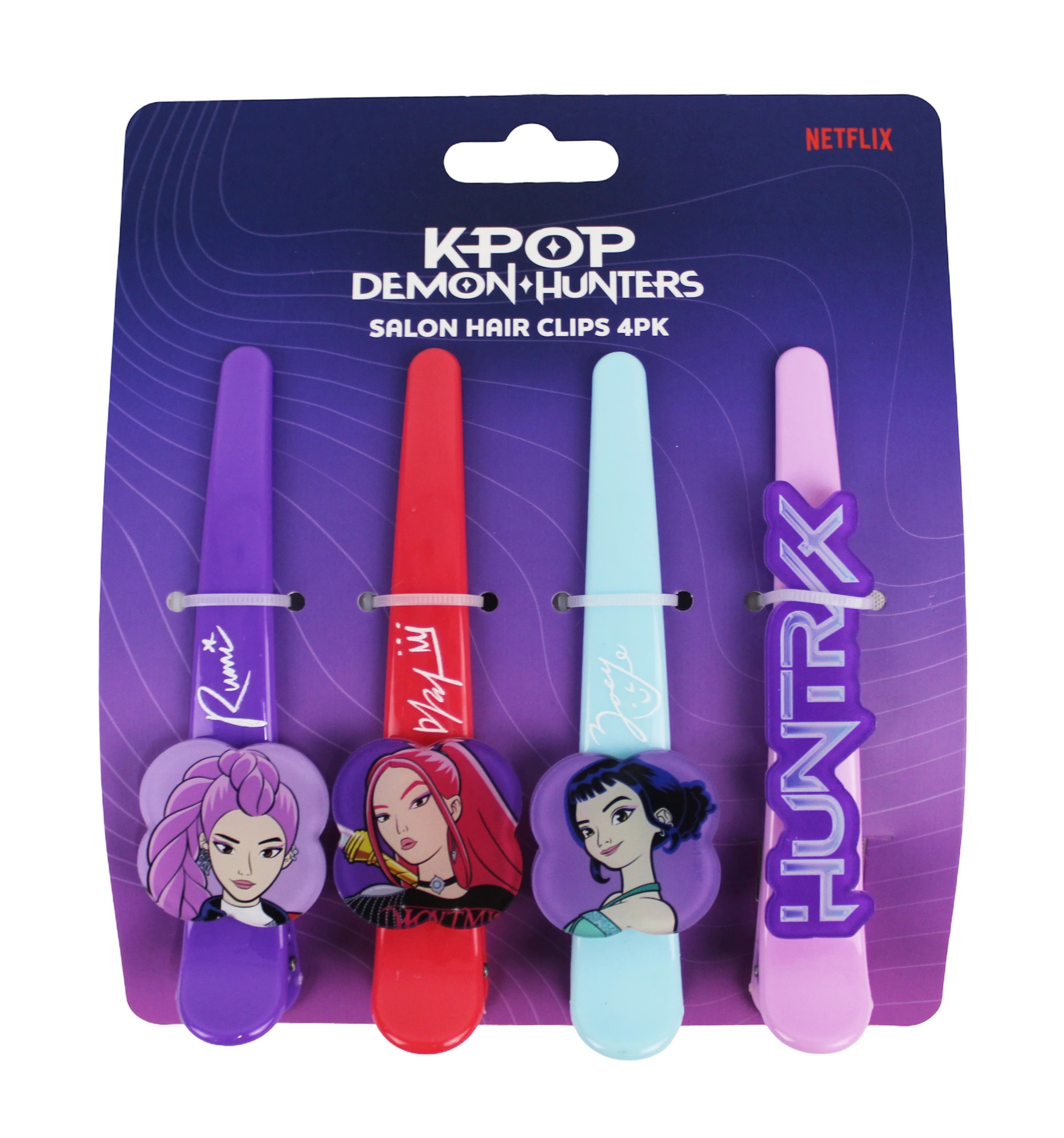 1 4 Pack KPop Demon Hunters License Salon Hair Clips, 1 of 4