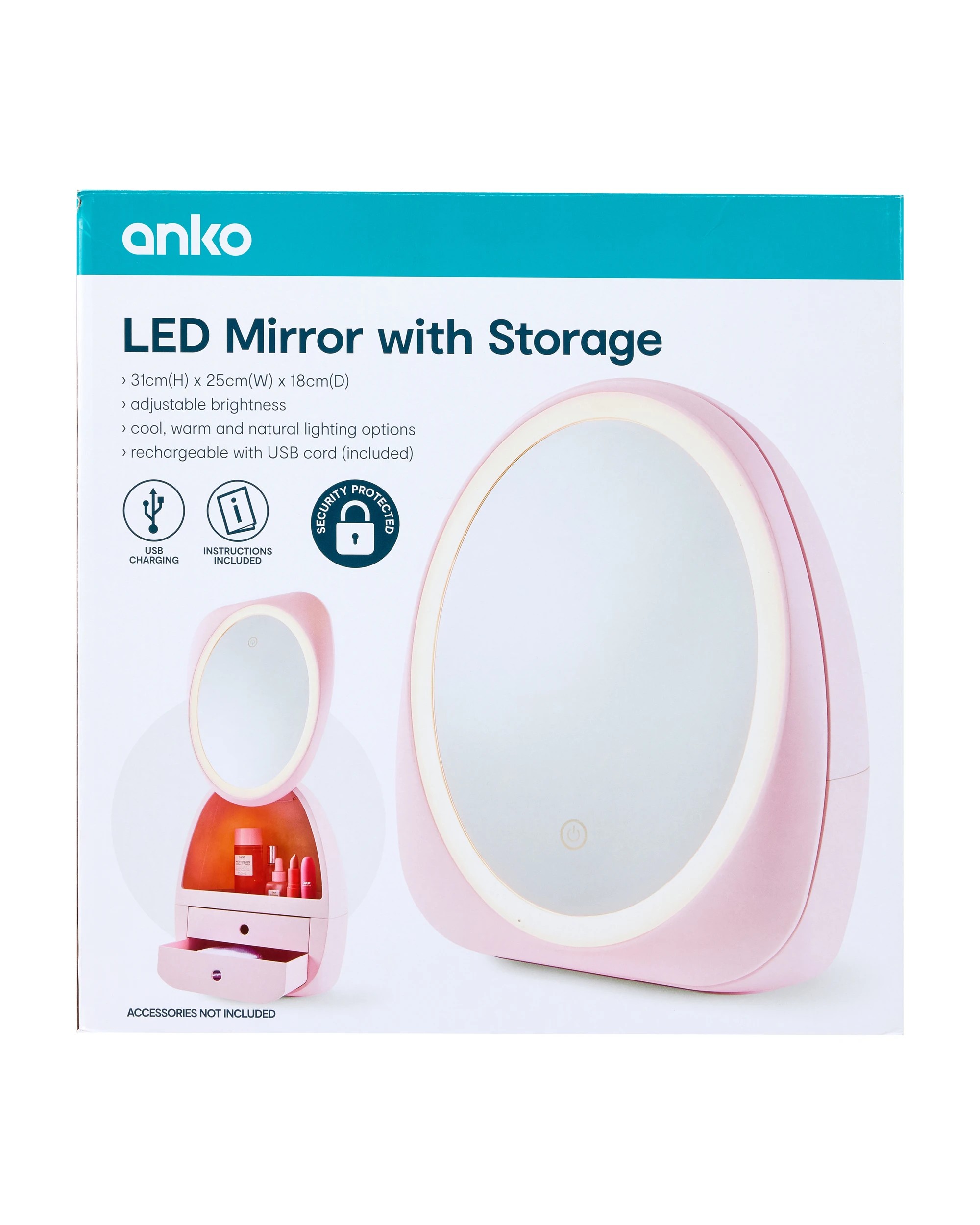 10 LED Mirror with Storage, 10 of 10