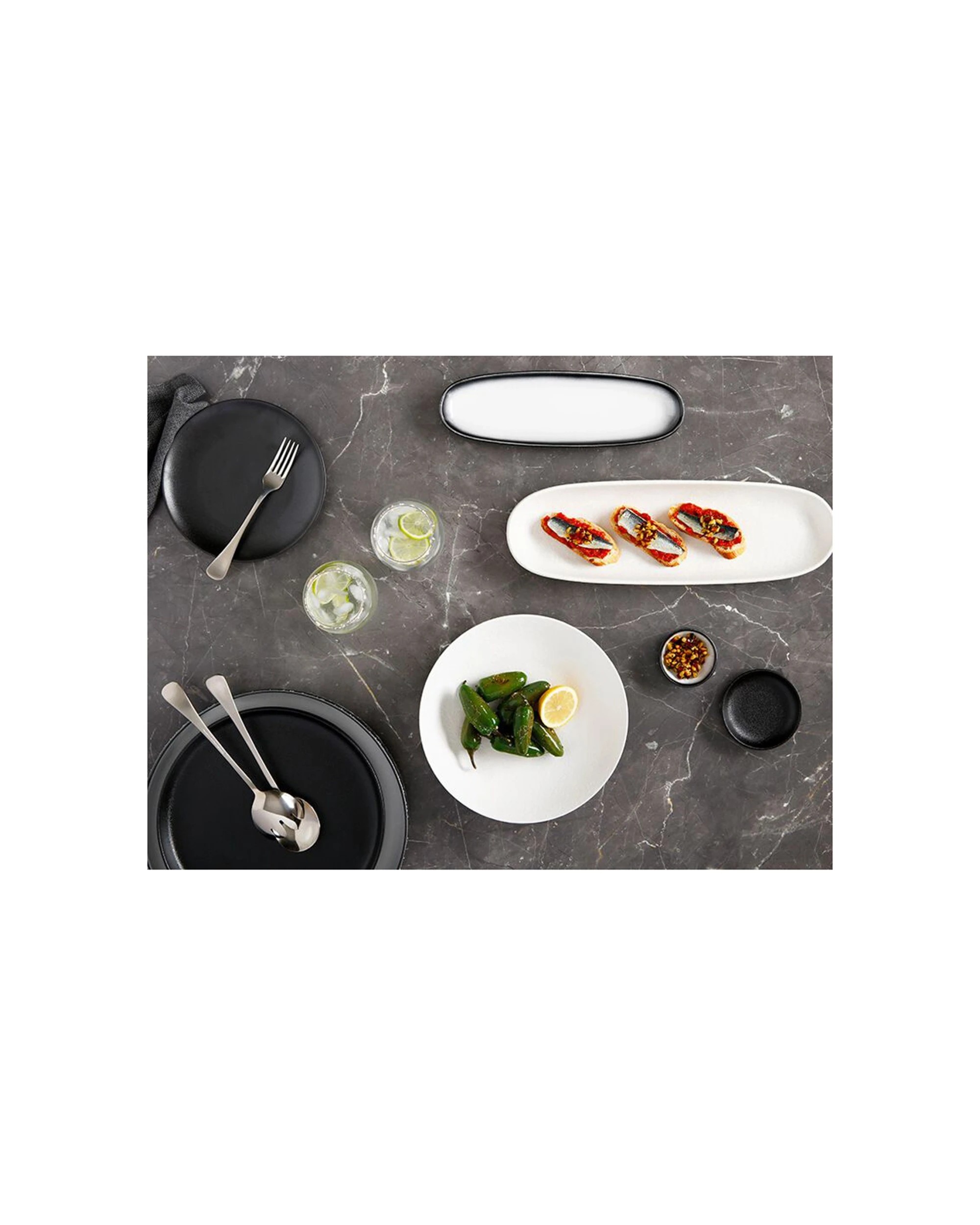 4 Maxwell & Williams Caviar 10 Cm Porcelain Round Sauce Dish Dinnerware
 - Grey, 4 of 4