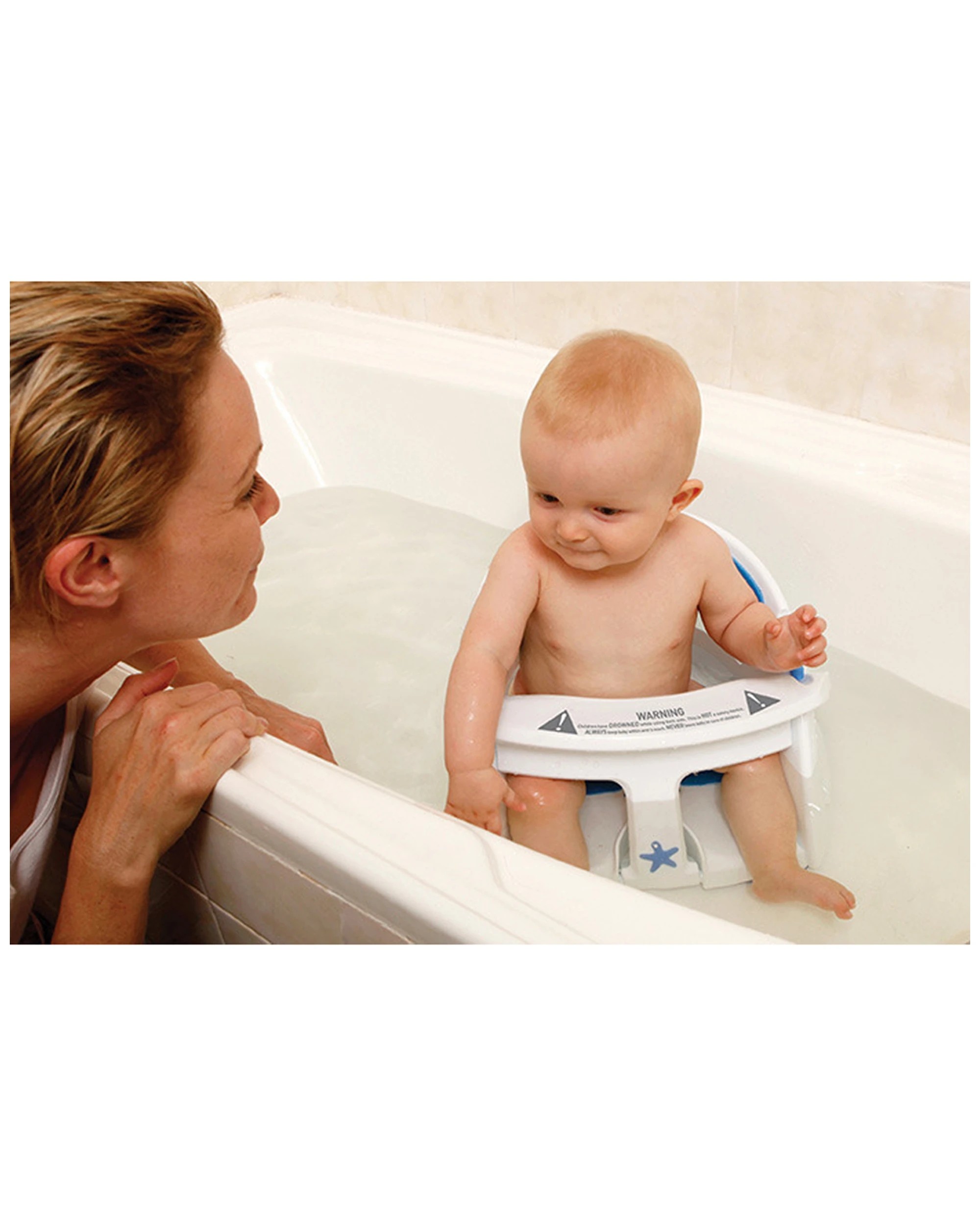 4 Dreambaby Super Comfy Bath Seat W/foam Padding & Heat Sensing Indicator 6-10m
 - White, 4 of 5