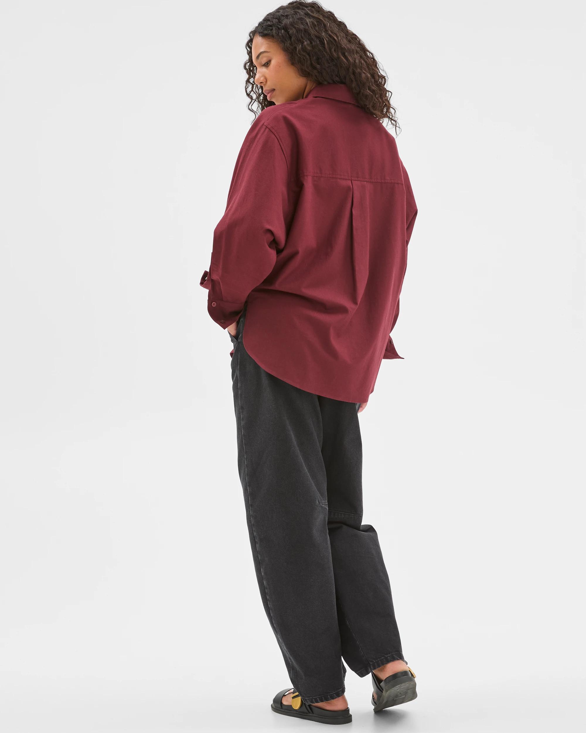6 Target Woman Australian Cotton Batwing Shirt DECADENT CHOCOLATE, 6 of 7