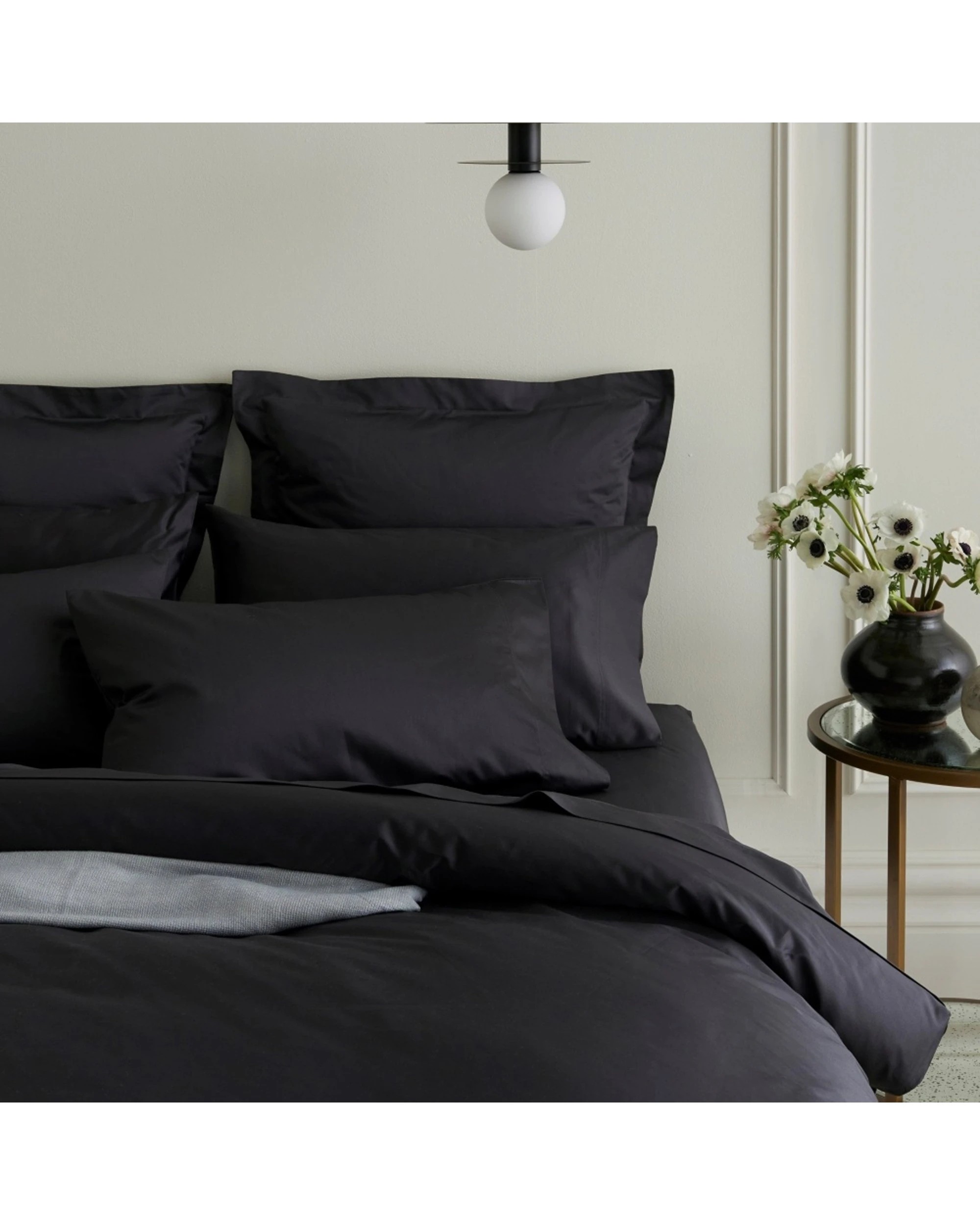 2 Bedding Co Quilt Cover Set 1200TC Egyptian Cotton - Single Bed - Charcoal, 2 of 6