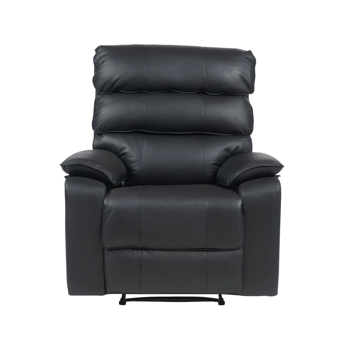 1 LUXDREAM Recliner Massage Chair Sofa Single Black, 1 of 4