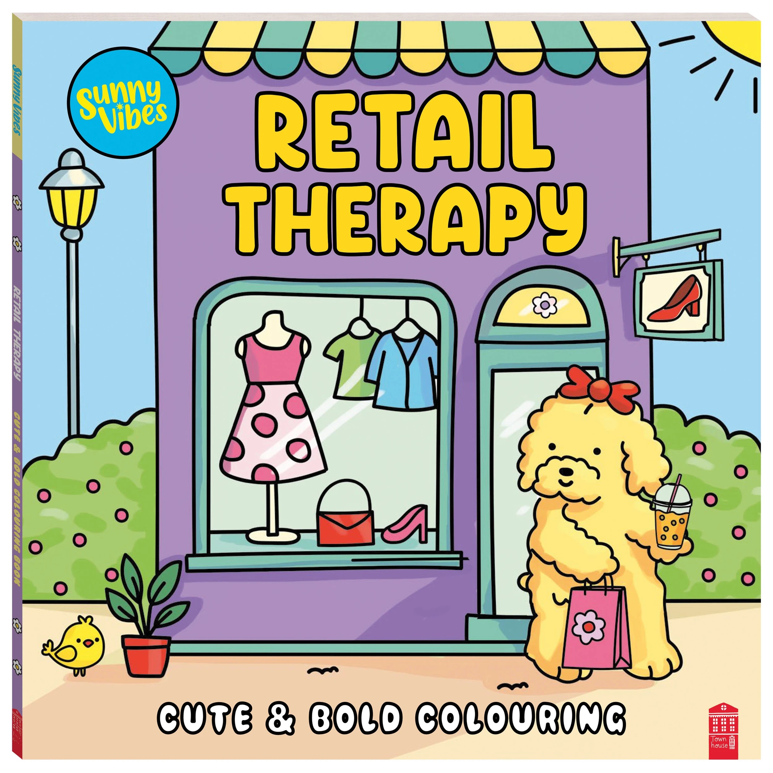 1 Sunny Vibes: Retail Therapy Cute & Bold Colouring Book, 1 of 5