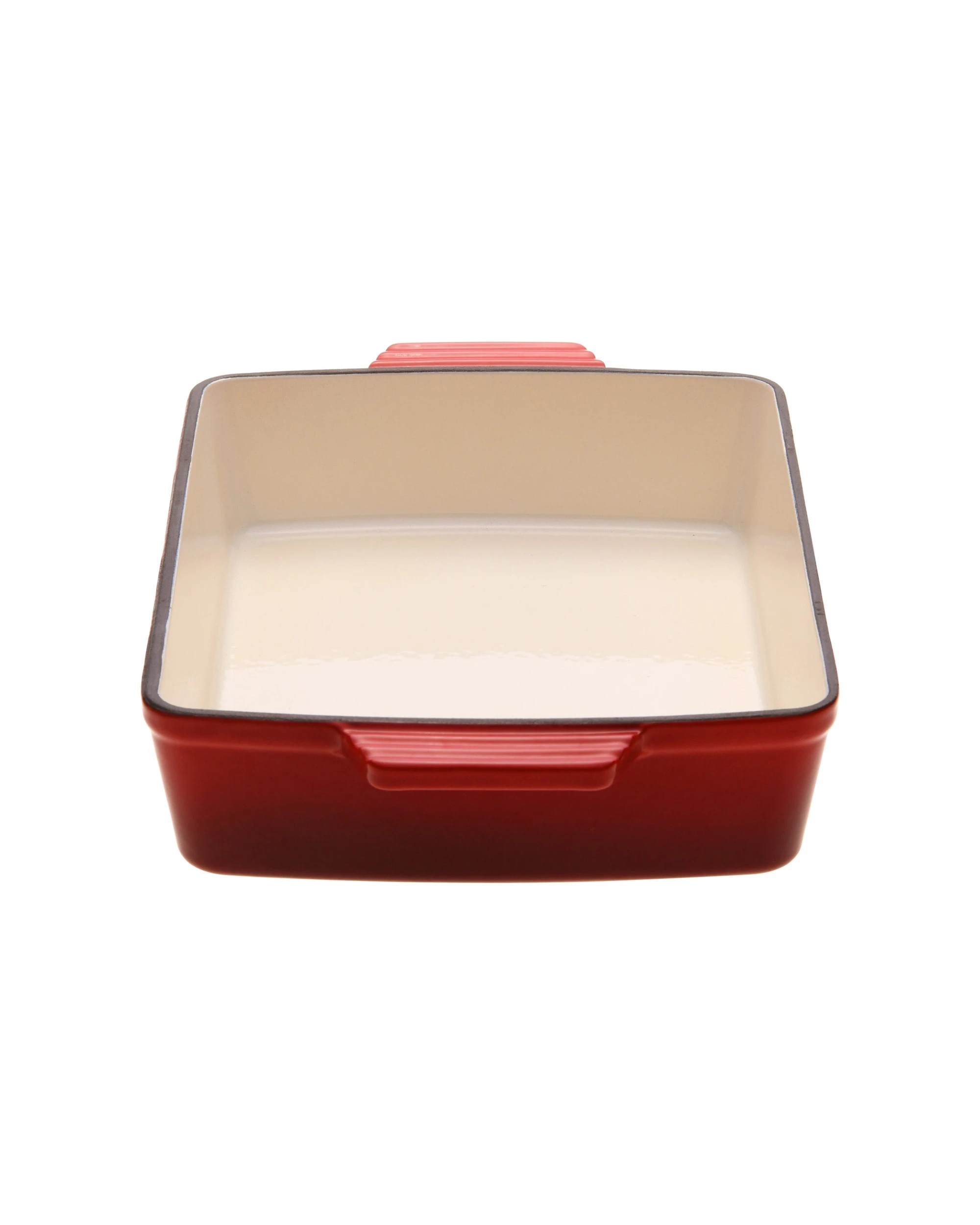 5 Gourmet Kitchen Enamelled Cast Iron Rectangular Baking Pan 33cm - Black Cherry Red, 5 of 9