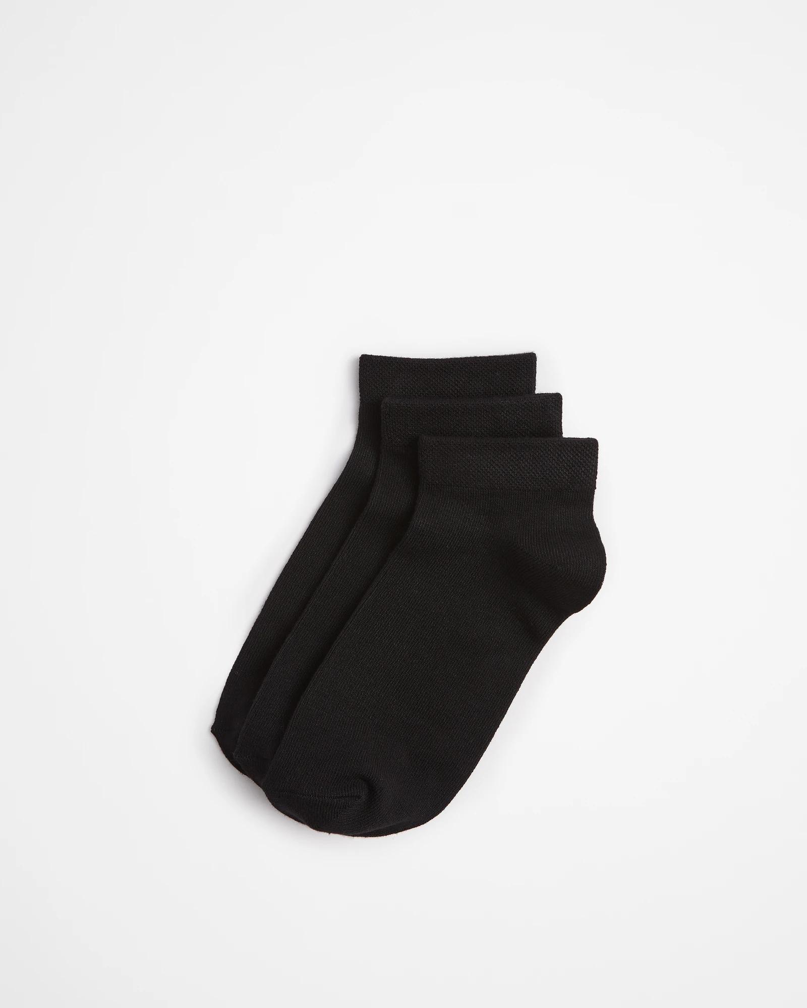 1 Target 3 Pack Bamboo Low Cut Socks BLACK, 1 of 3