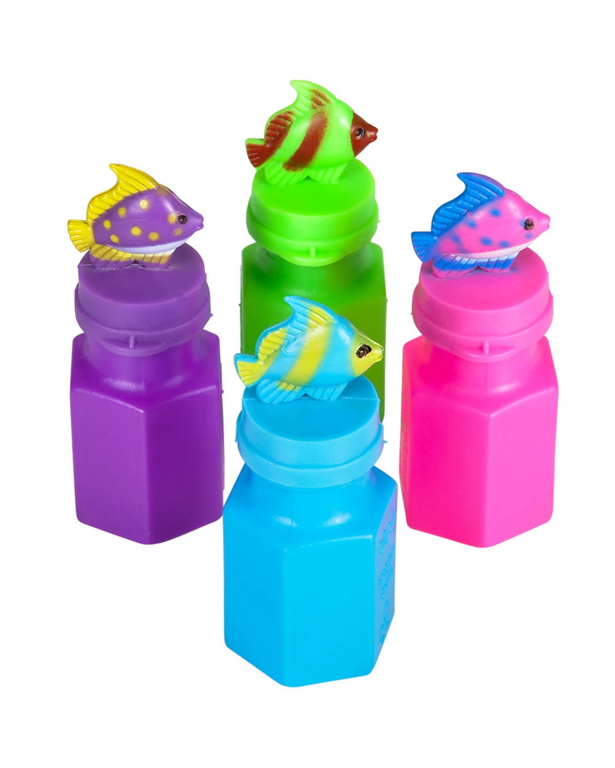 1 Partyrama Tropical Fish Bubble Bottles Box of 24, 1 of 2