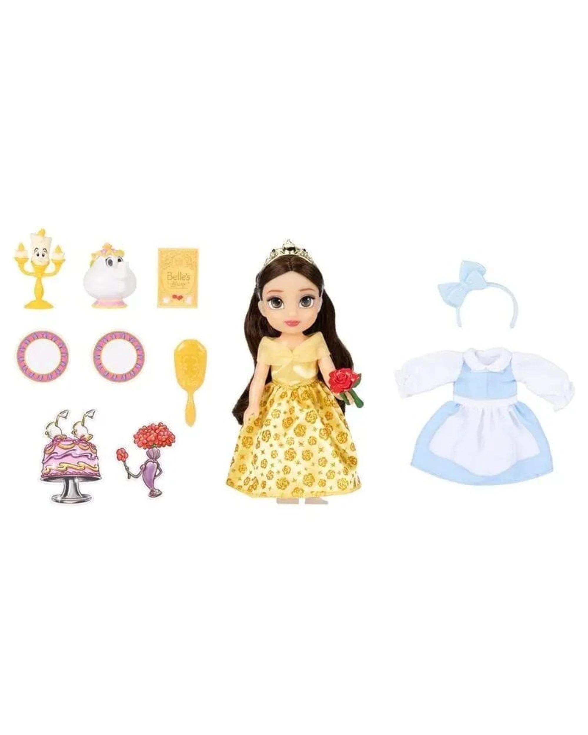 2 Disney Beauty and the Beast Princess Belle Be Our Guest Doll, 2 of 5