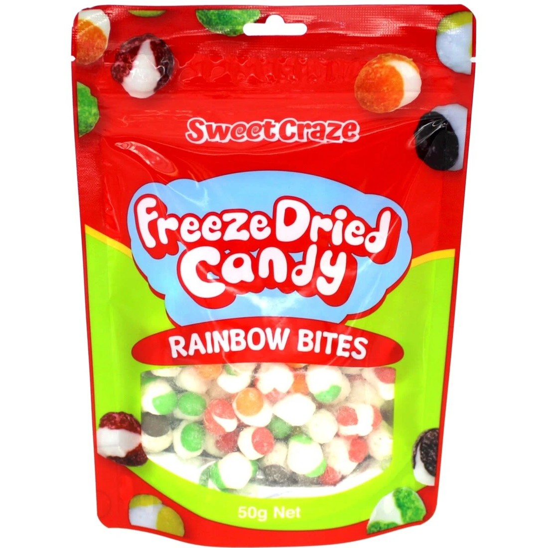 1 Sweet Craze Freeze Dried Candy 50g - Rainbow Bites, 1 of 2