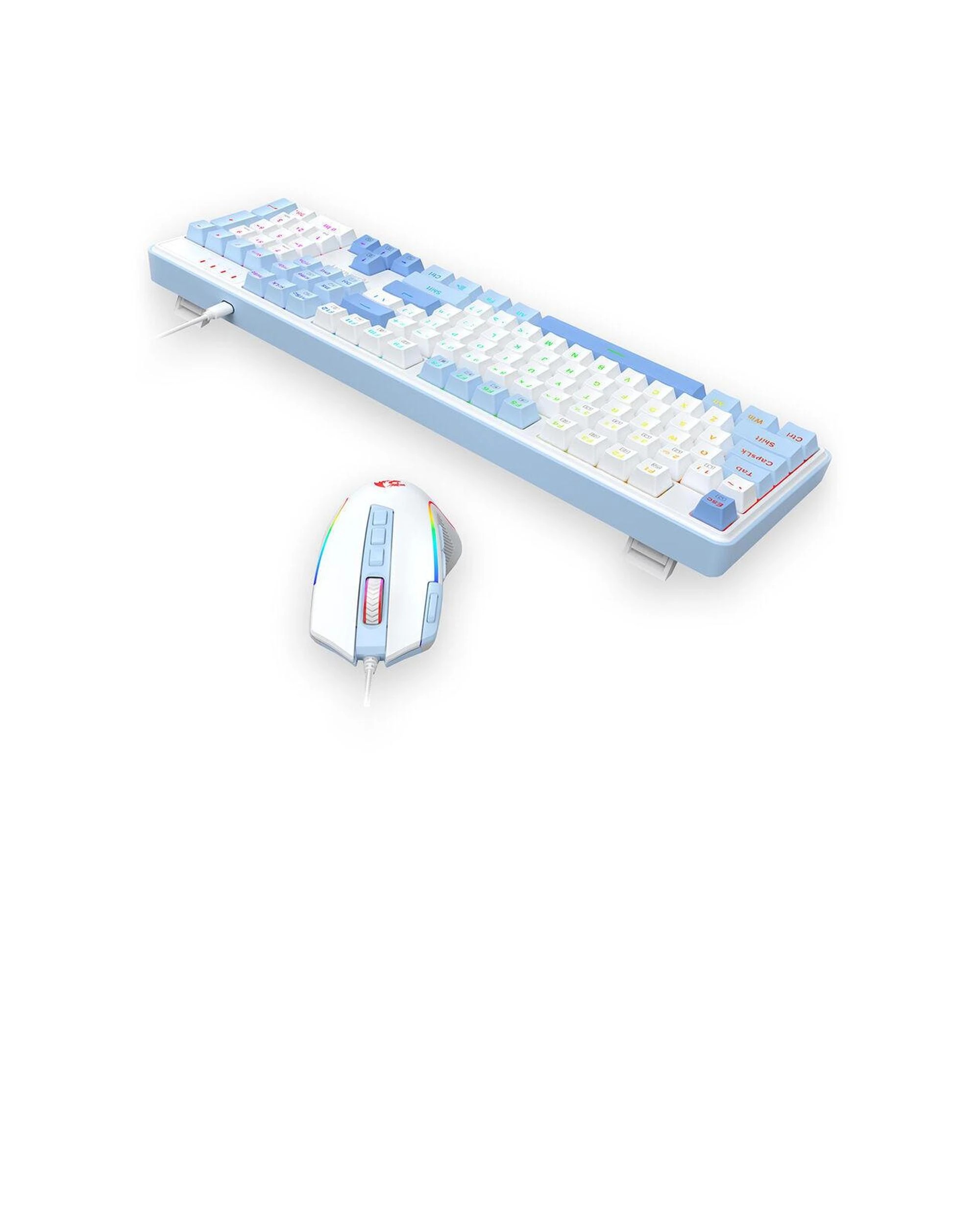 7 Redragon S139 White Full Size RGB Mechanical Perfect Gaming Combo, 7 of 9