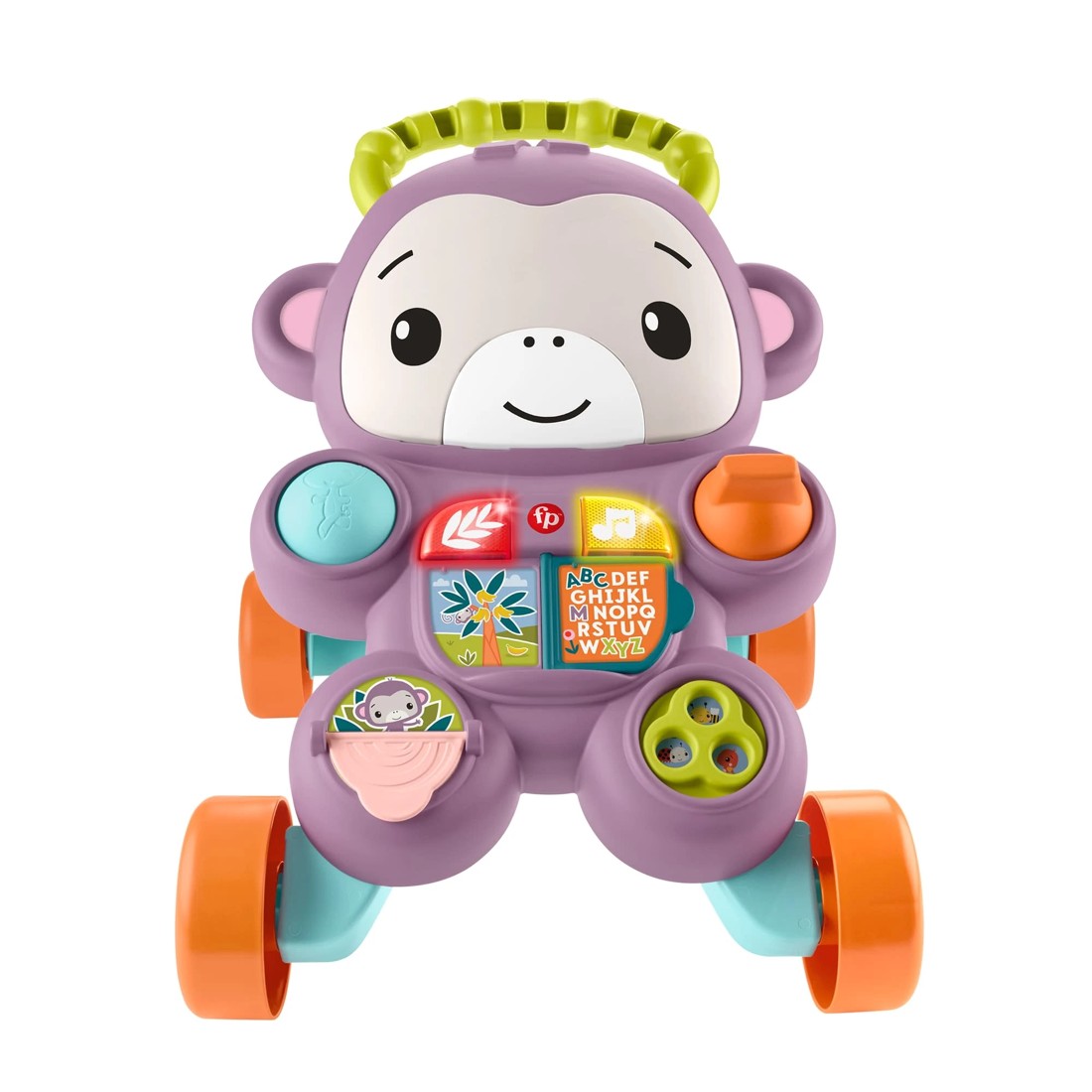 2 Fisher Price Learn with Me Purple Monkey Walker, 2 of 6