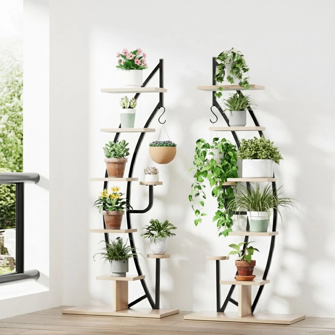 4 Artiss Plant Stand 6 Tier Ladder Corner Shelf - Multi, 4 of 5