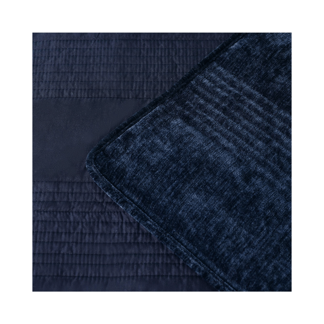 5 Bianca Bedding Cyrano Indigo Quilted Chenille Velvet Coverlet Set with 2 Pillowcases - Purple, 5 of 5