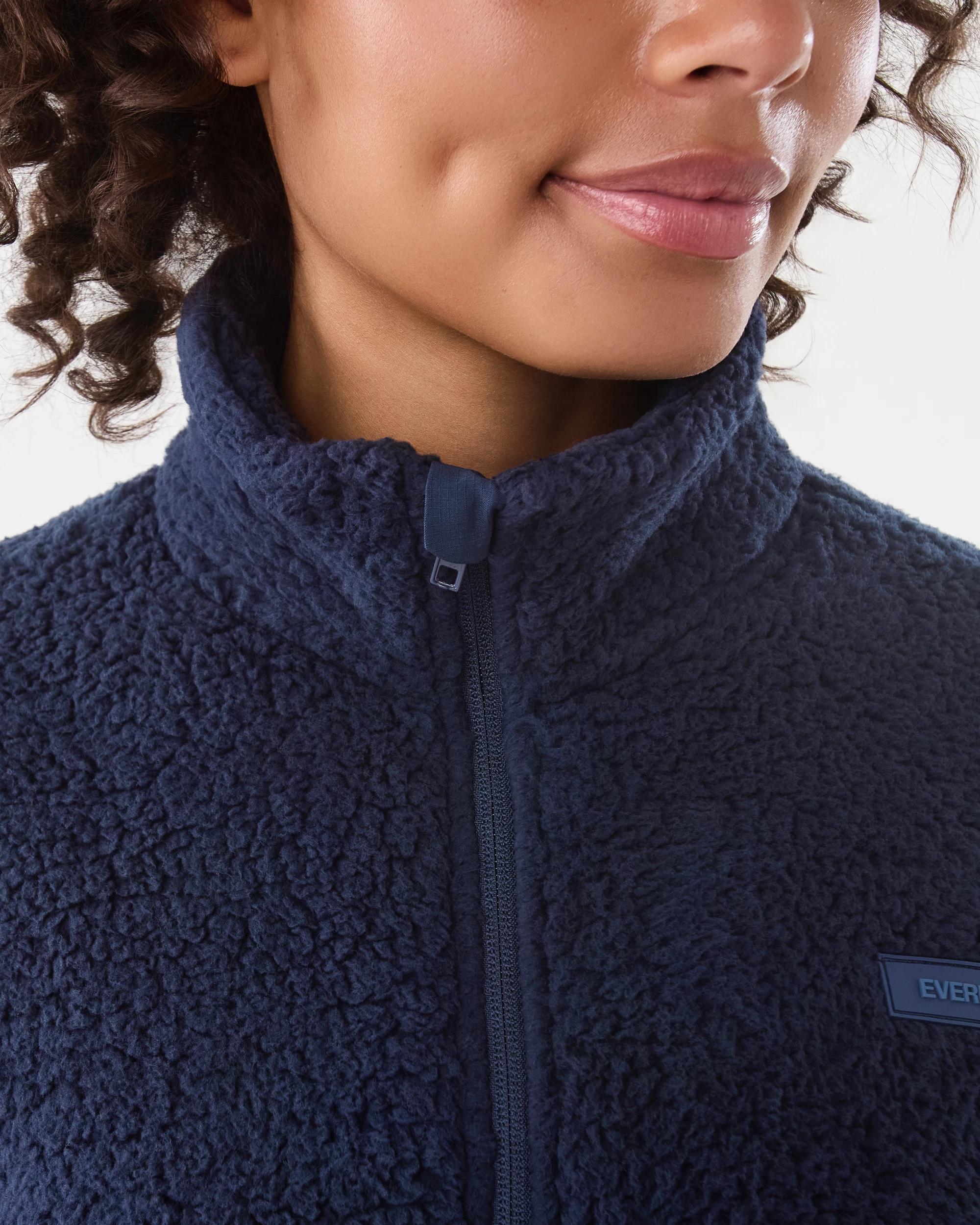 7 Everlast Womens Sherpa Bomber Jacket Mood Indgo, 7 of 9