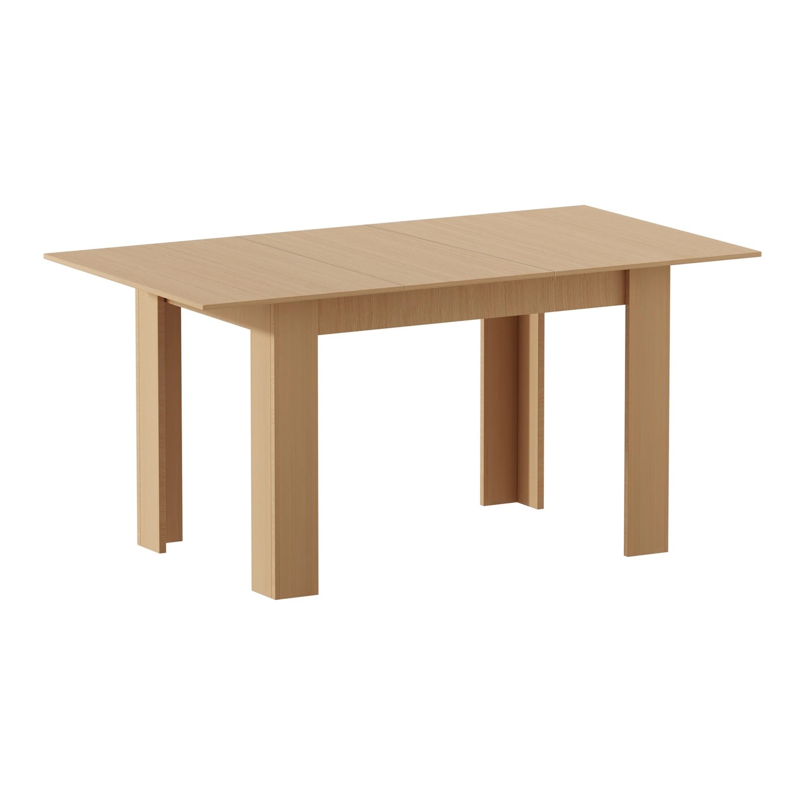 6 Oikiture 160cm Extendable Dining Table Kitchen Restaurant Cafe Table
 - Natural, 6 of 8