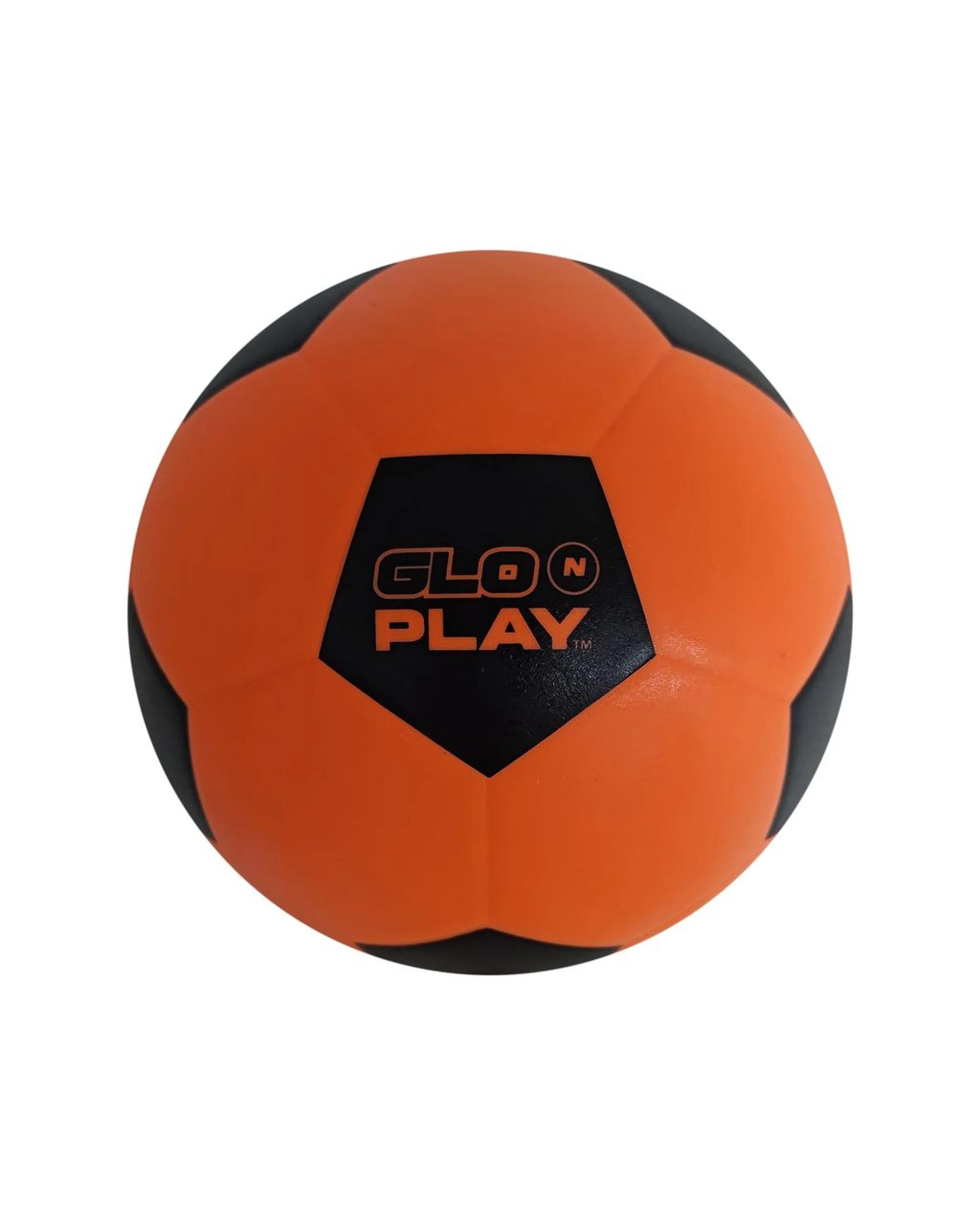 2 Glo N Play Rubber Orange and Black Rechargeable Light Up Soccer Ball, 2 of 6