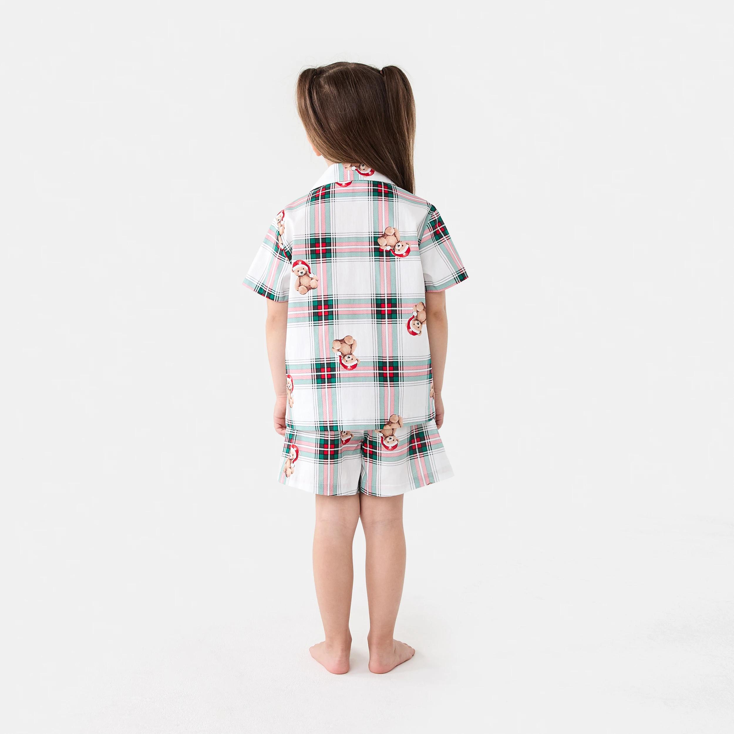 2 Christmas Check Family Matching Pyjama Set Bear Check, 2 of 8