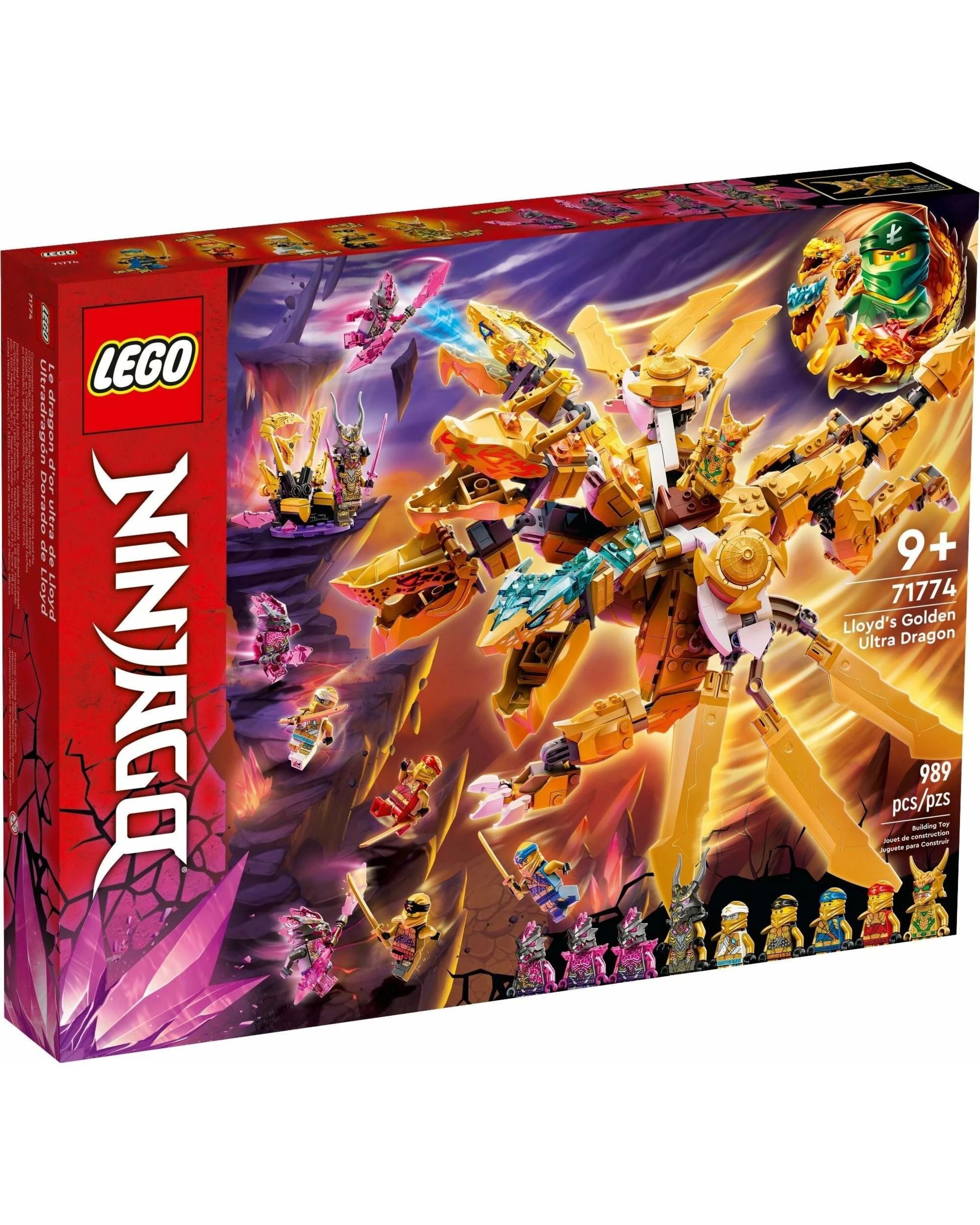 1 LEGO 71774 Lloyd's Golden Ultra Dragon NINJAGO Set, 1 of 5