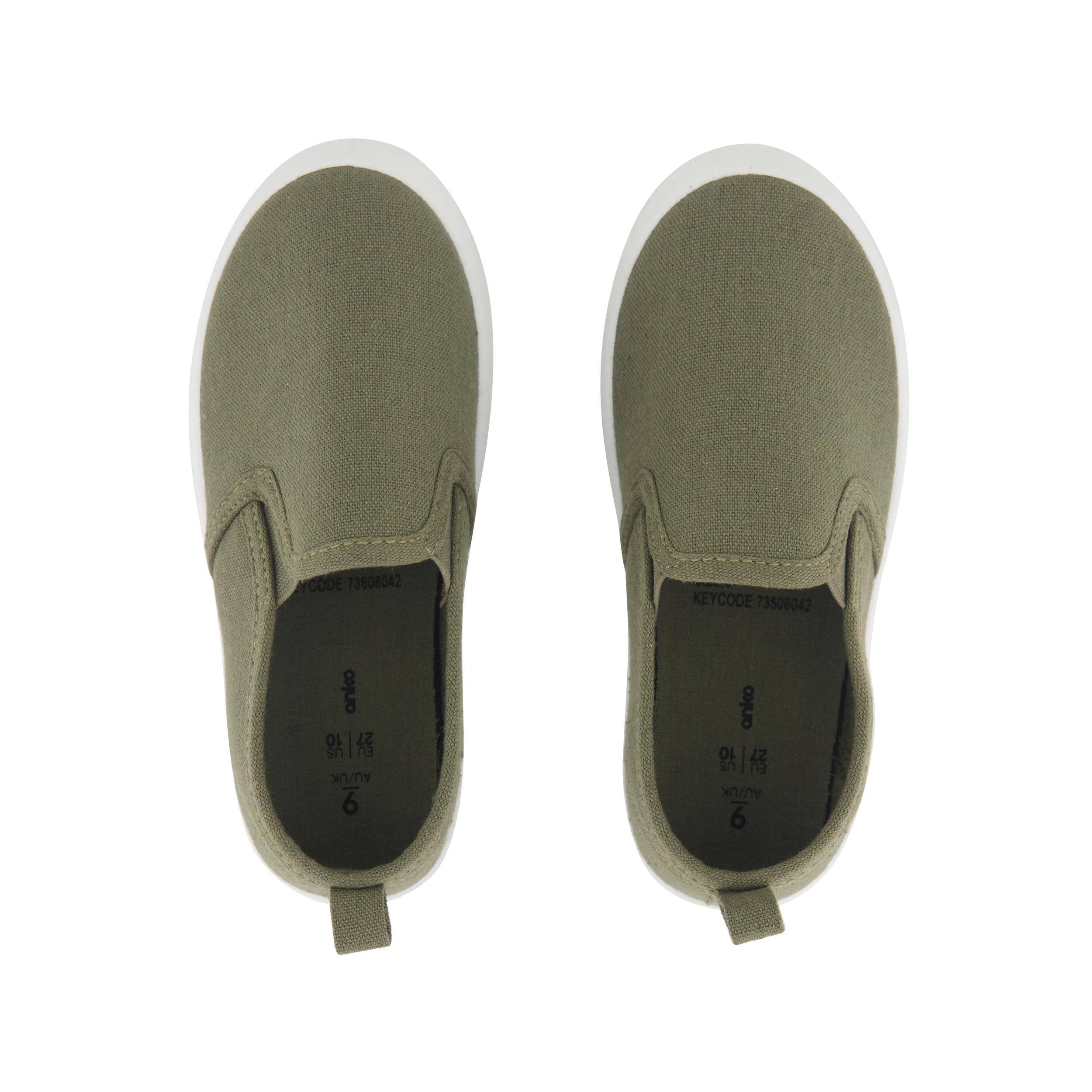 2 Junior Slip-on Canvas Shoes Grn Beetle, 2 of 5
