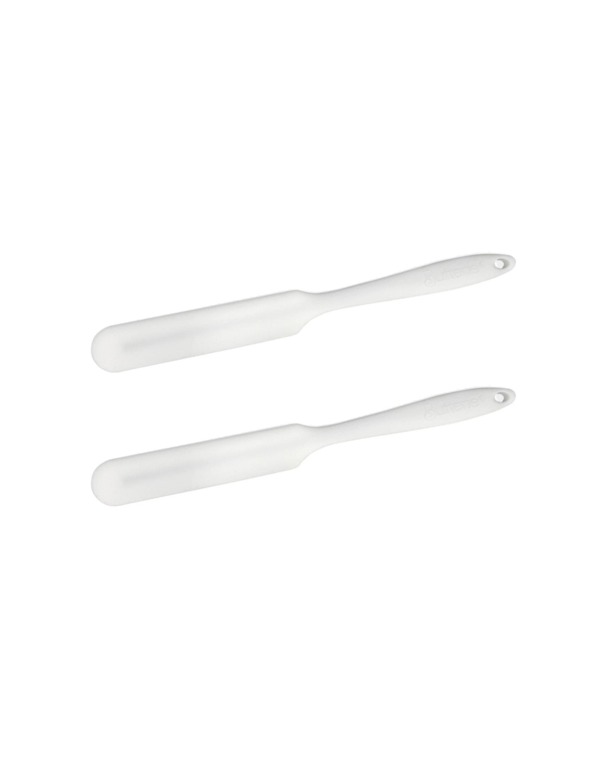 1 Butterie 2PK Silicone Kitchen Cooking Spatula Heat Resistant 24cm - White, 1 of 4