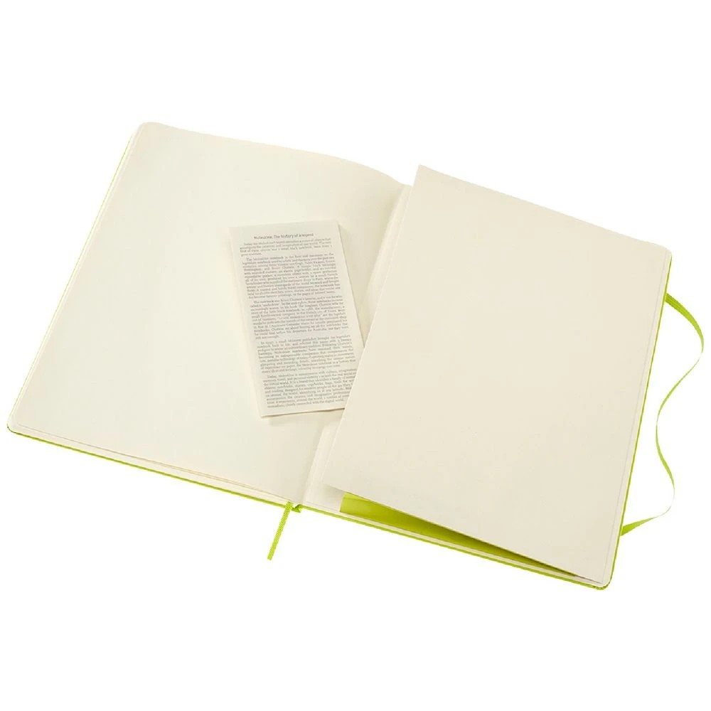 5 Moleskine Classic Hardcover Notebook XL 192Pg Lemon Green, 5 of 5