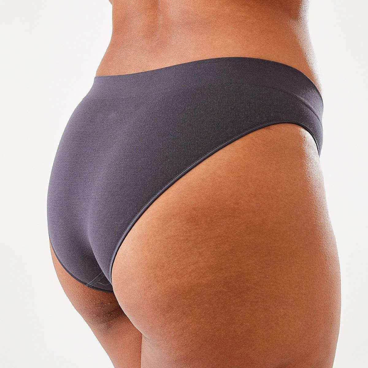 7 3 Pack Seamfree Cotton Bikini Briefs WASHED SLATE, SEAGRASS BLUE, BRIGHT TURQUOISE, 7 of 8