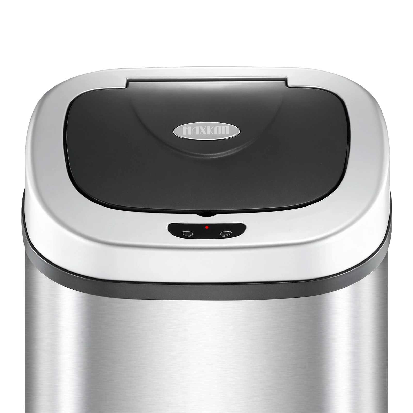 2 Maxkon 80L Rubbish Bin Dustbin Recycling Dual Sensor Automatic Garbage Kitchen Waste Trash Can Stainless Steel, 2 of 4