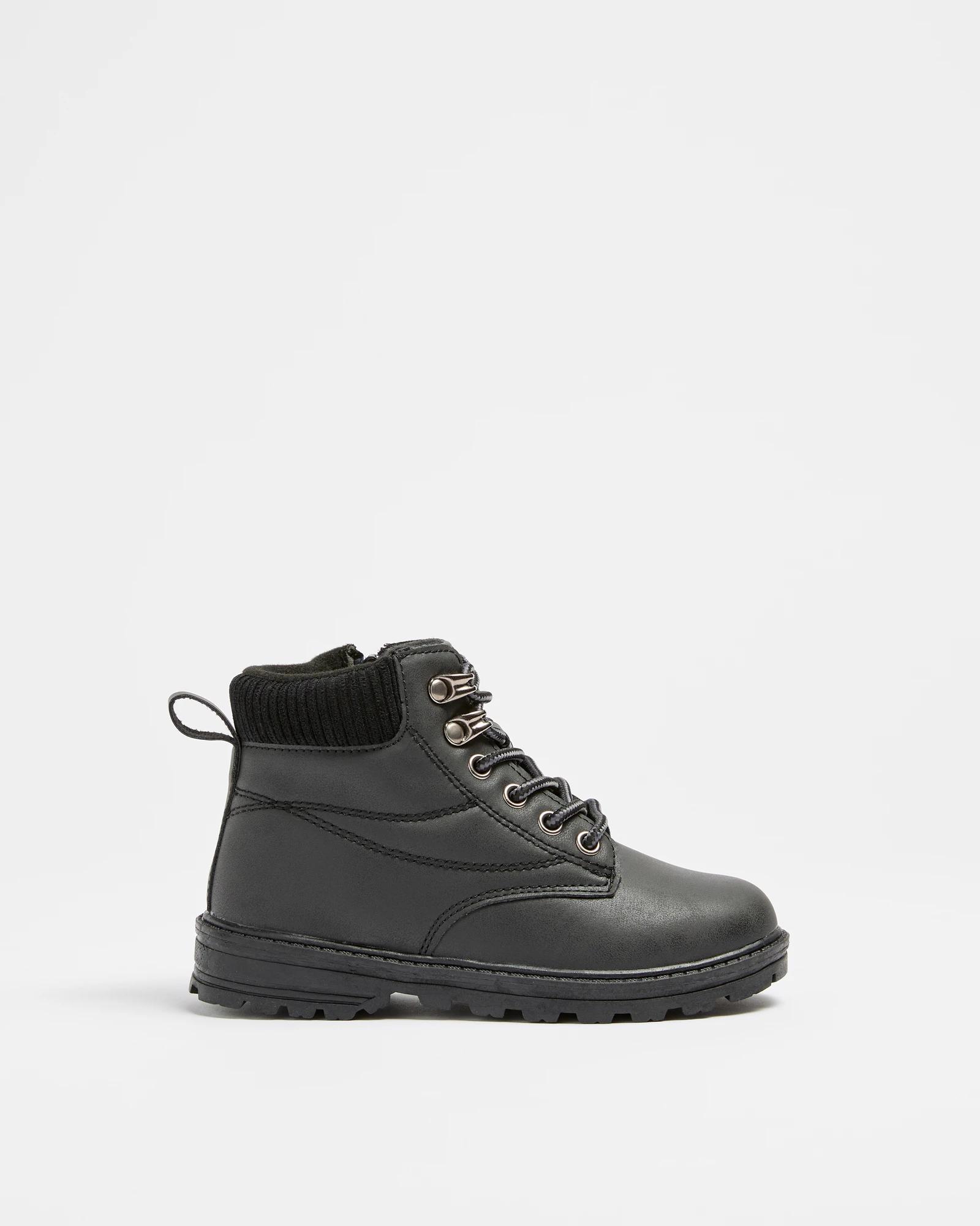 1 Target Boys Junior Trucker Boot - Billy BLACK, 1 of 2