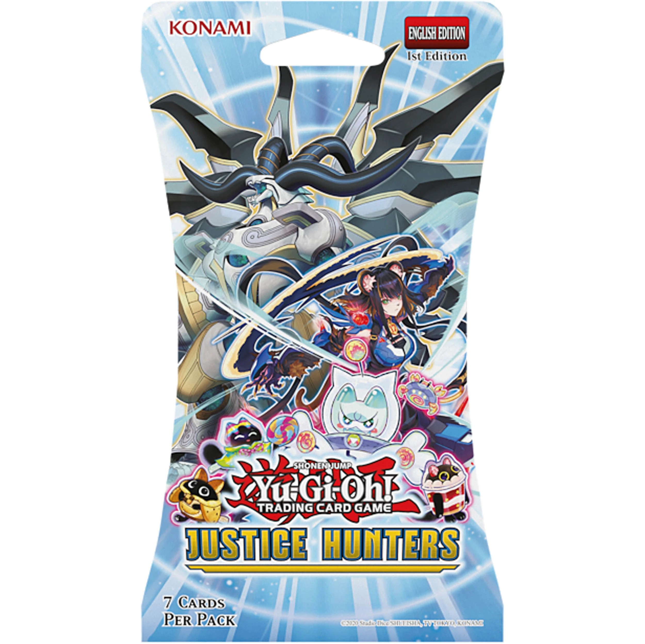 1 Konami Shonen Jump Yu-Gi-Oh! Trading Card Game: Justice Hunters Blister Pack, 1 of 3