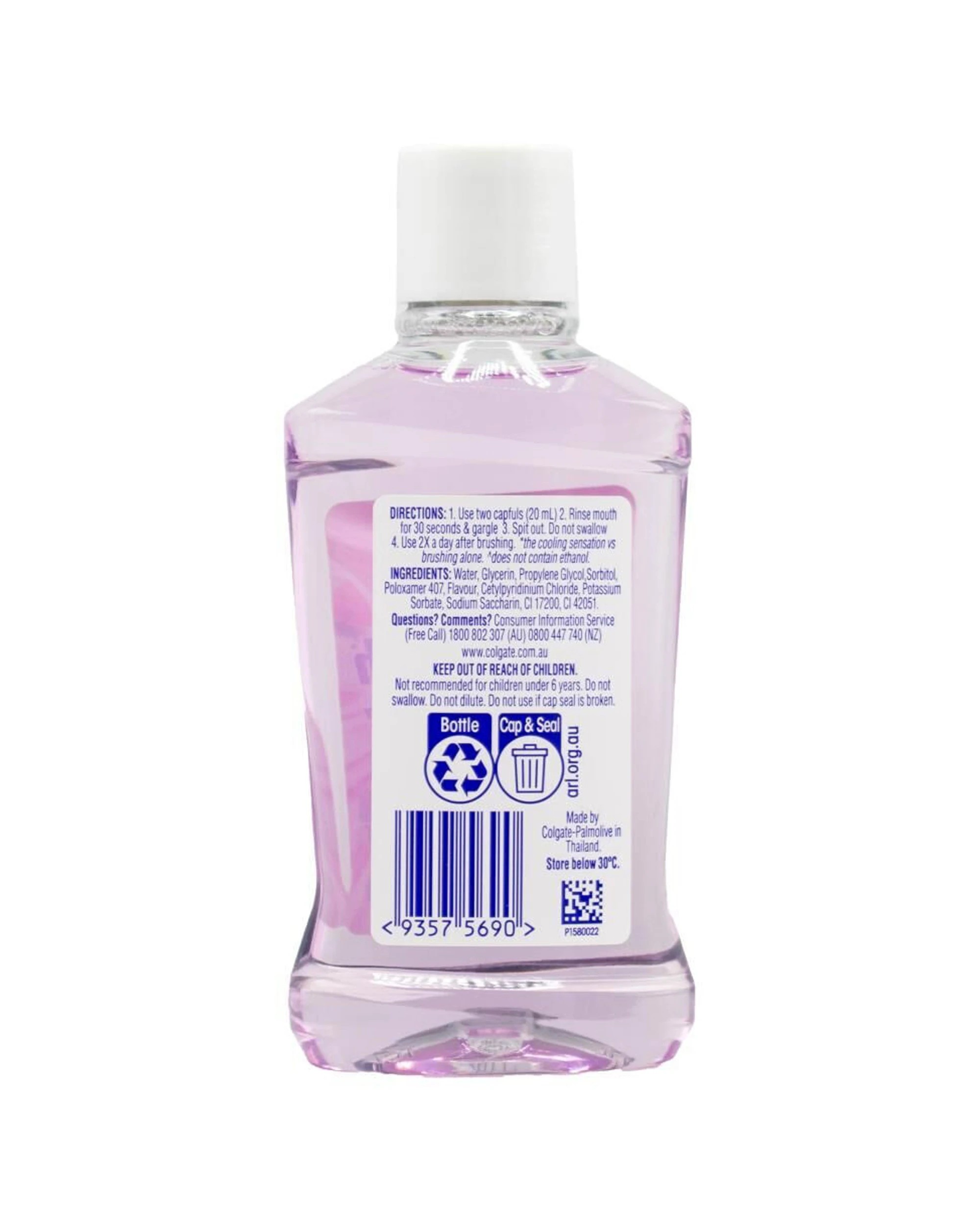 3 Colgate 12pk Max Fresh Mouth Wash Watermelon Mint Oral Care Rinse Pack 100ml - Pink, 3 of 3