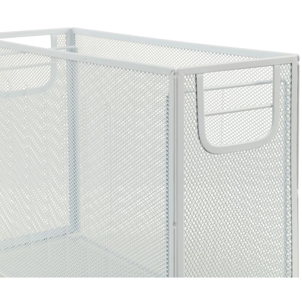 3 J.Burrows Mesh Foolscap Suspension File Holder White, 3 of 3