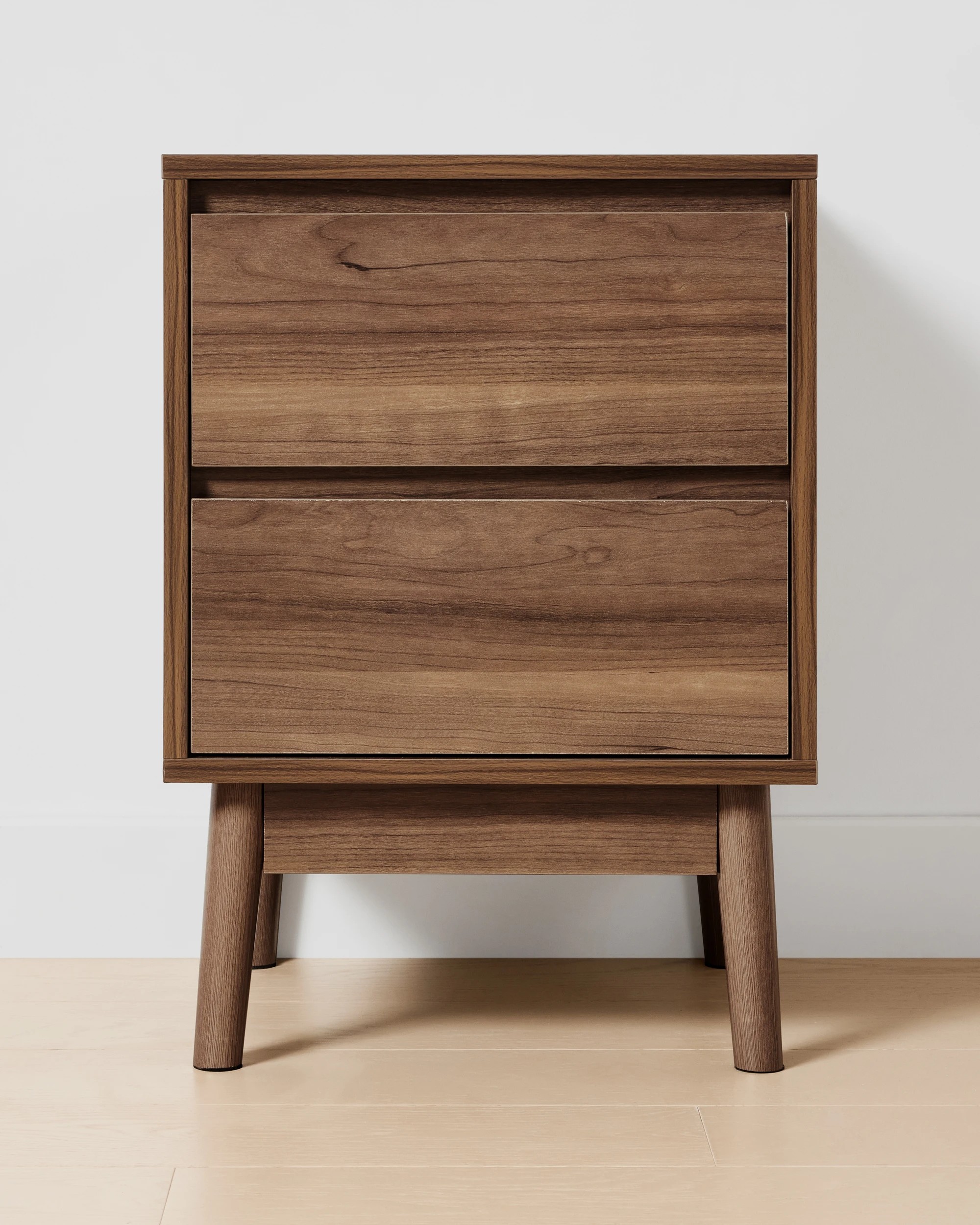 1 Thorne 2 Drawer Bedside Table - Walnut, 1 of 7