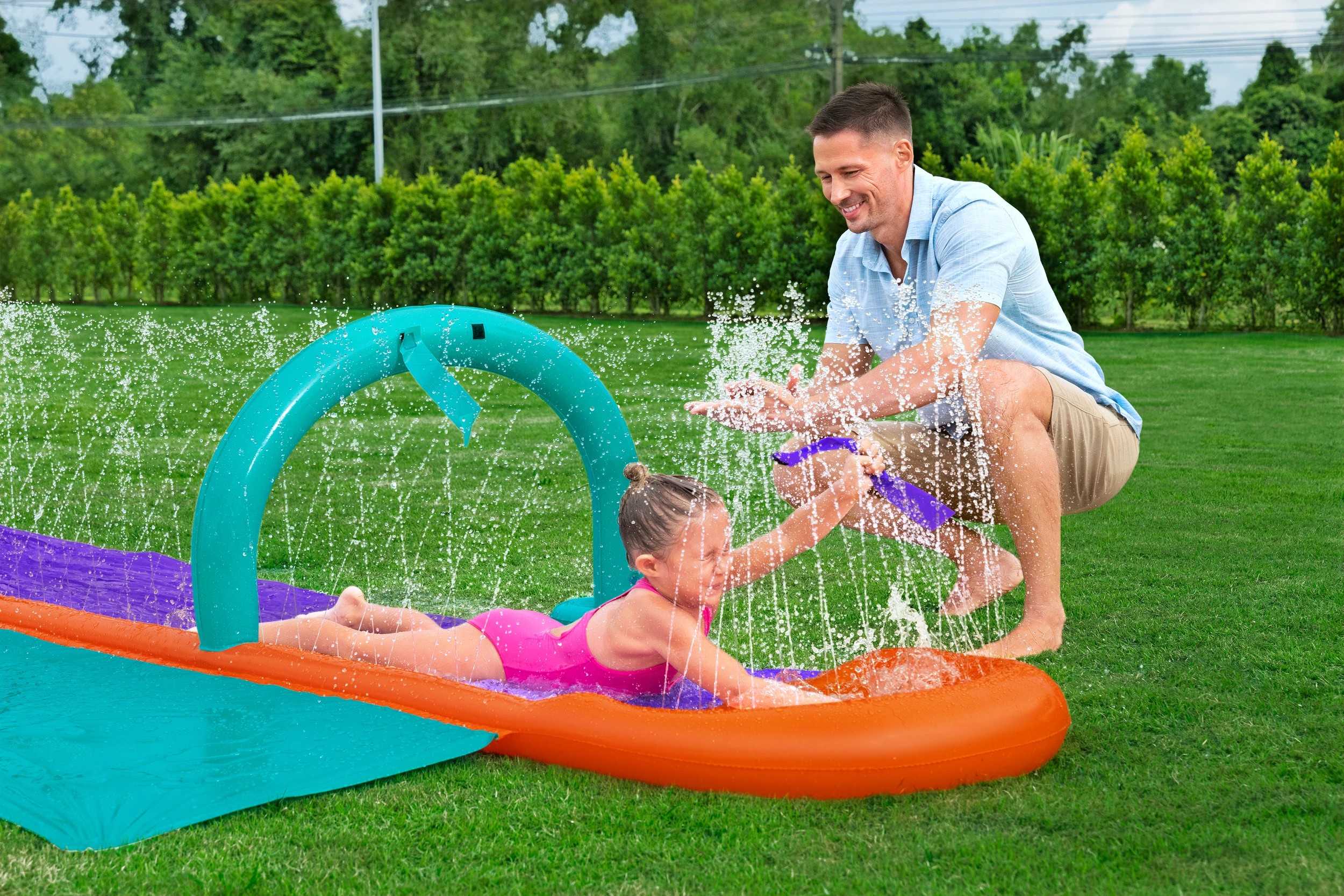 4 Bestway Flag Frenzy Double Slide, 4 of 8