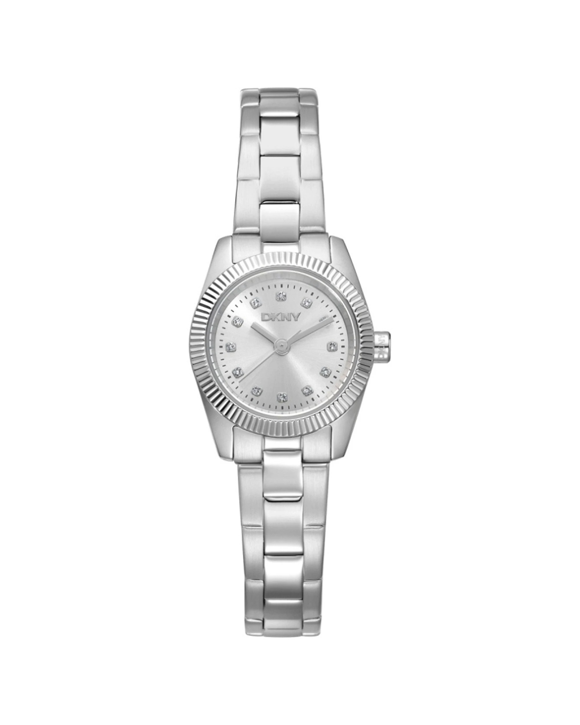 1 DKNY Mini Women's Silver Watch 23mm Stainless Steel Case Water Resistant 5 ATM, 1 of 4